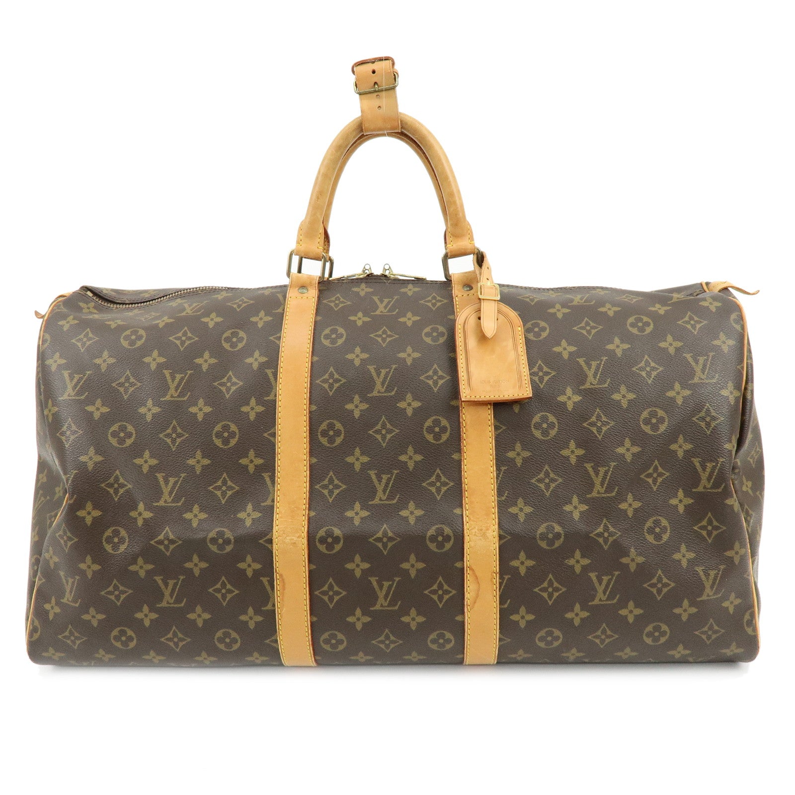 Louis Vuitton Monogram Keep All 55 Boston Bag Brown M41424