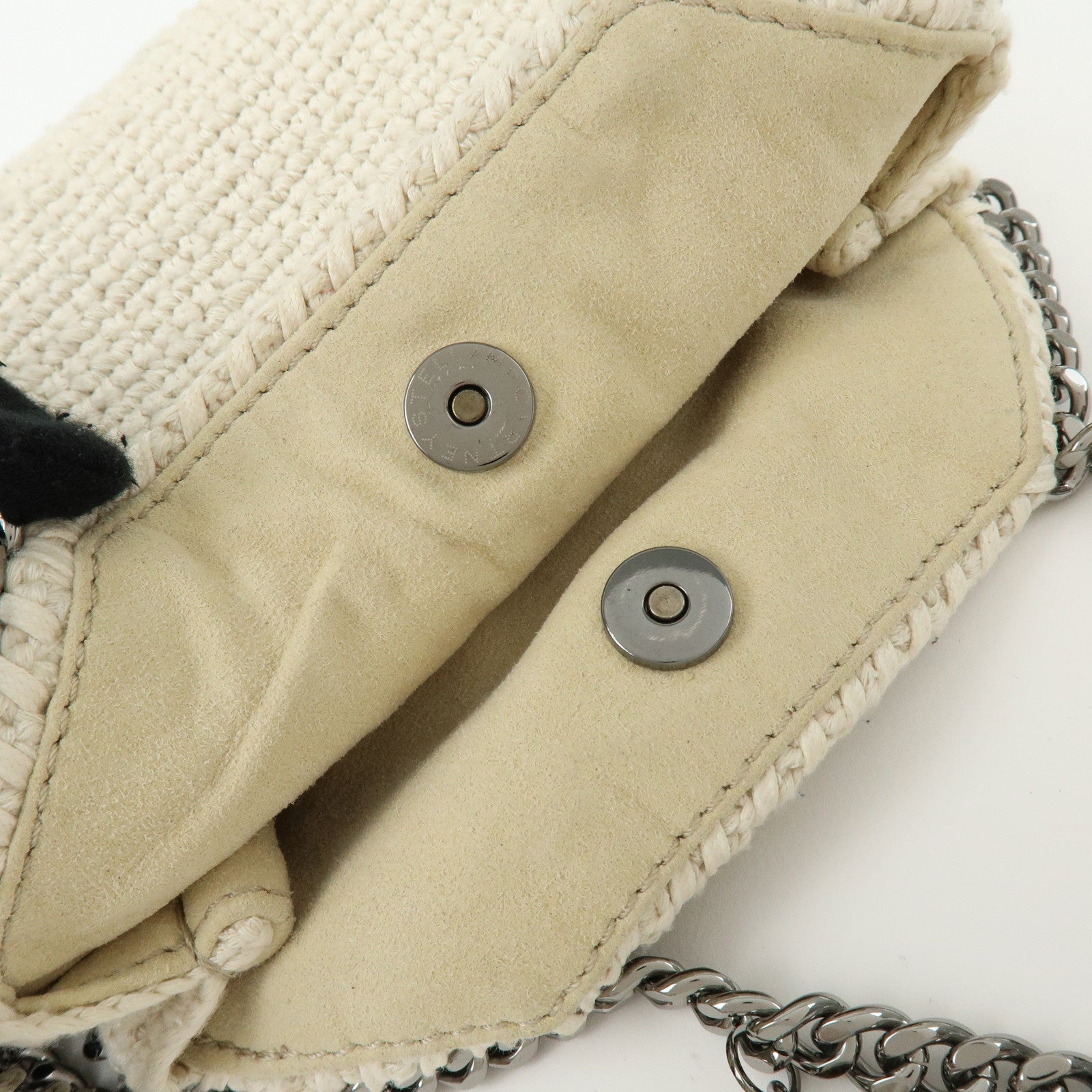 STELLA MCCARTNEY Falabella Canvas Crochet 2Way Hand Bag 391698