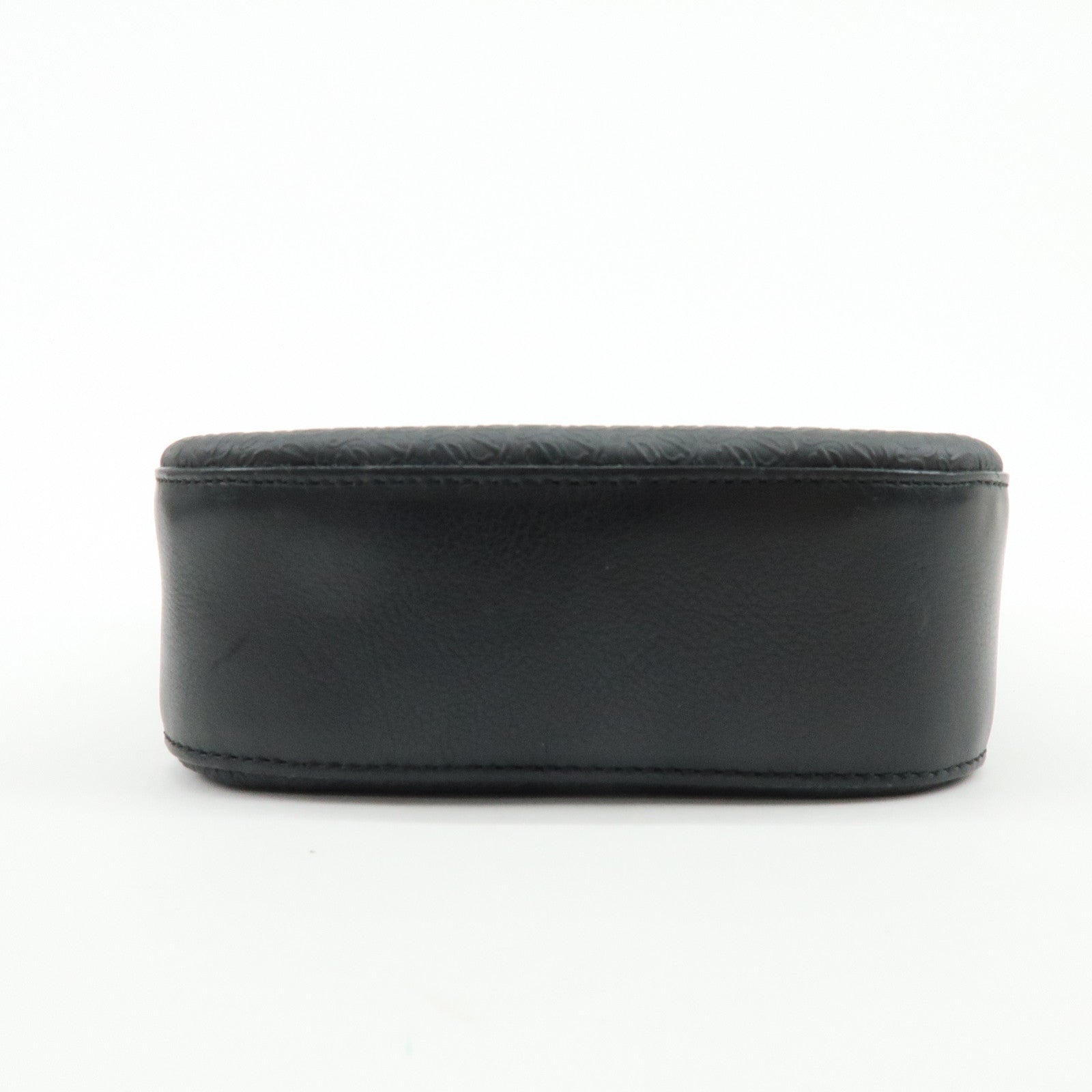 LOEWE Repeat Anagram PVC Leather Shoulder Bag Crossbody Bag Black