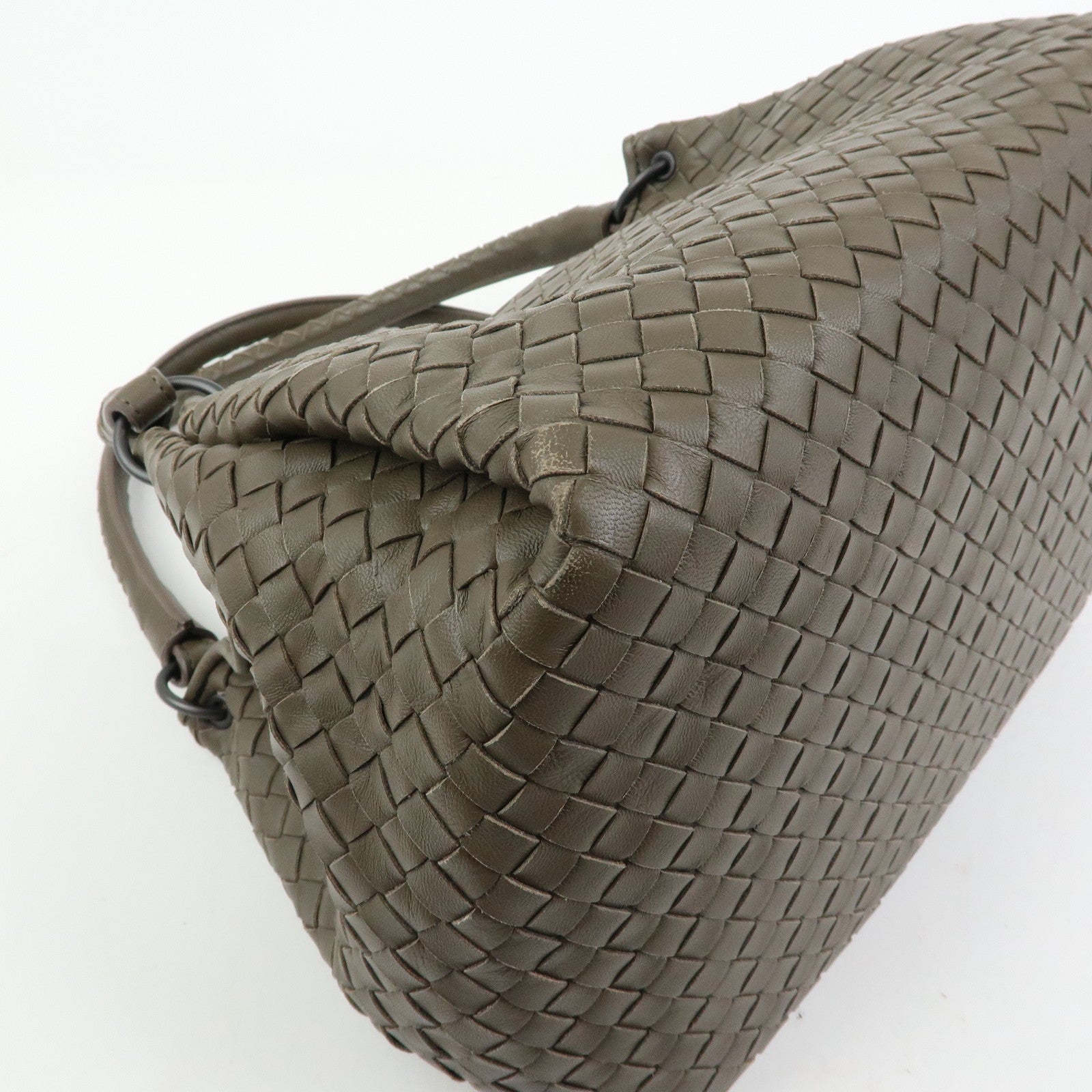 BOTTEGA VENETA Intrecciato Parachute Nappa Leather Shoulder Bag 428047