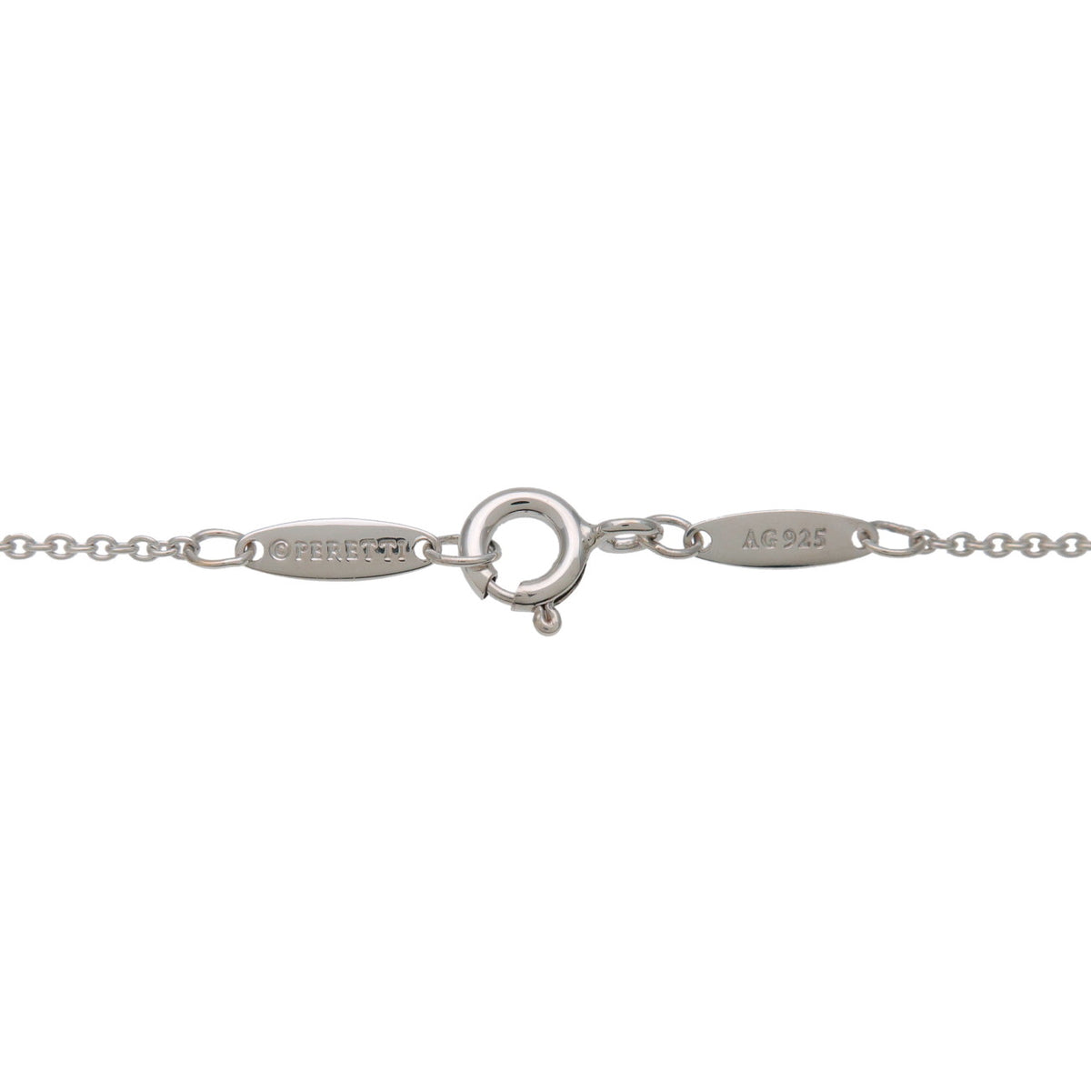 Tiffany & Co By The Yard 1P Diamond Necklace SV925 Silver