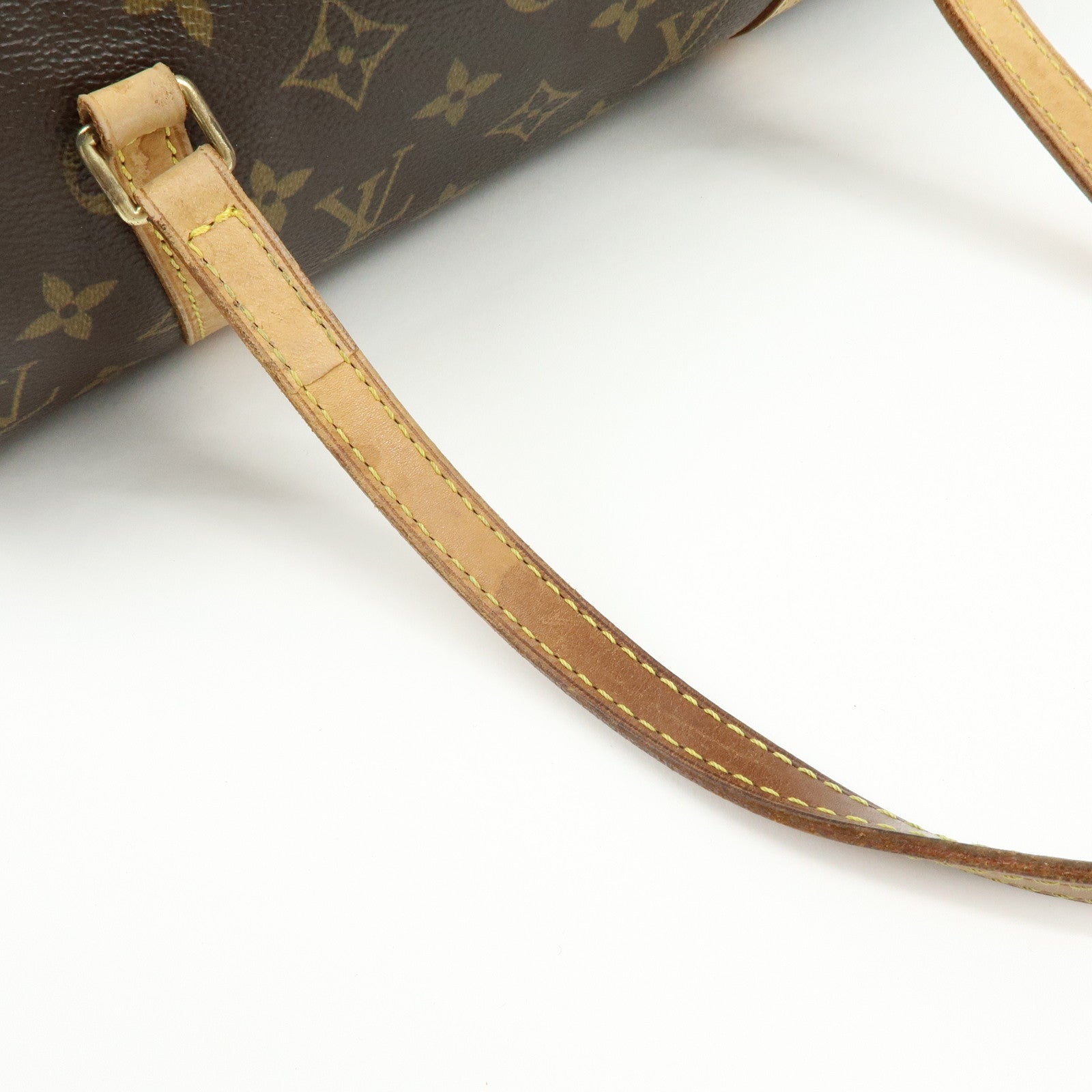 Louis Vuitton Monogram Papillon 30 Hand Bag Brown M51385