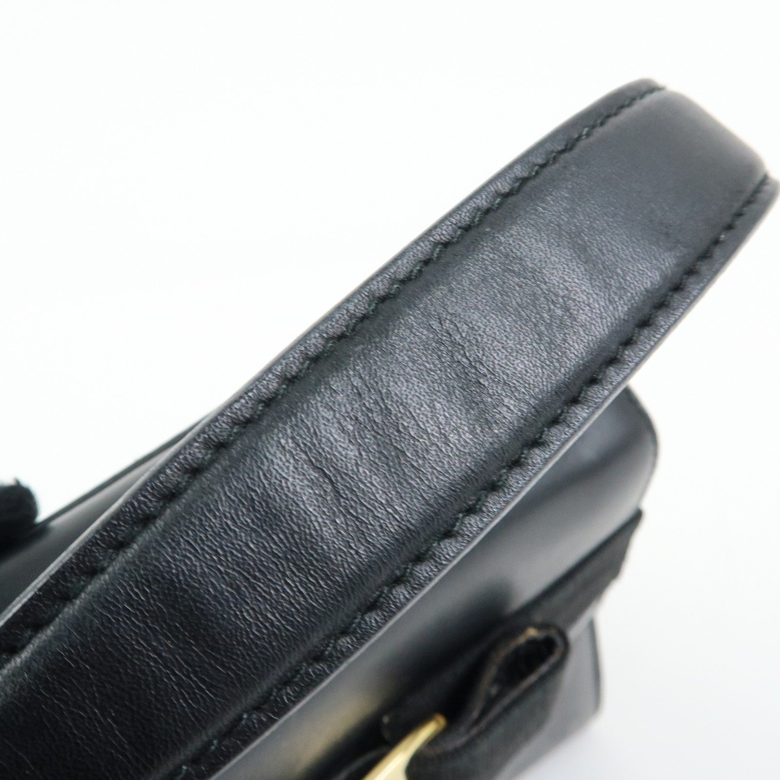 Ferragamo Vara Ribbon Leather 2Way Hand Bag Shoulder Bag Black
