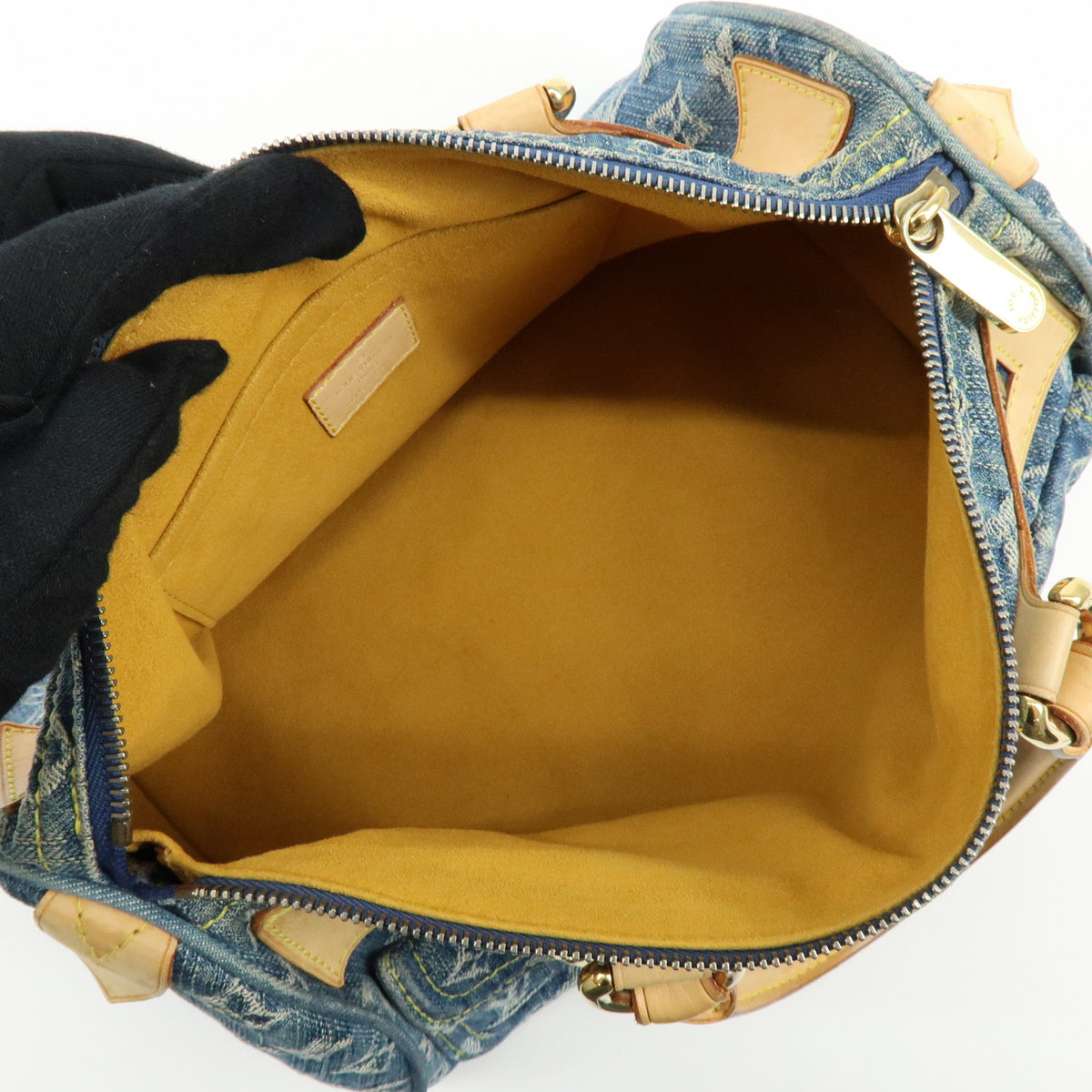 Louis Vuitton Monogram Denim Neo Speedy Boston Bag Blue M95019