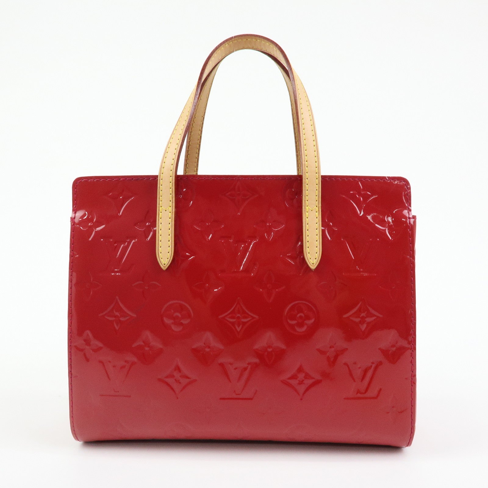 Louis Vuitton Monogram Vernis Catalina BB Hand Bag Rose Indien M90016