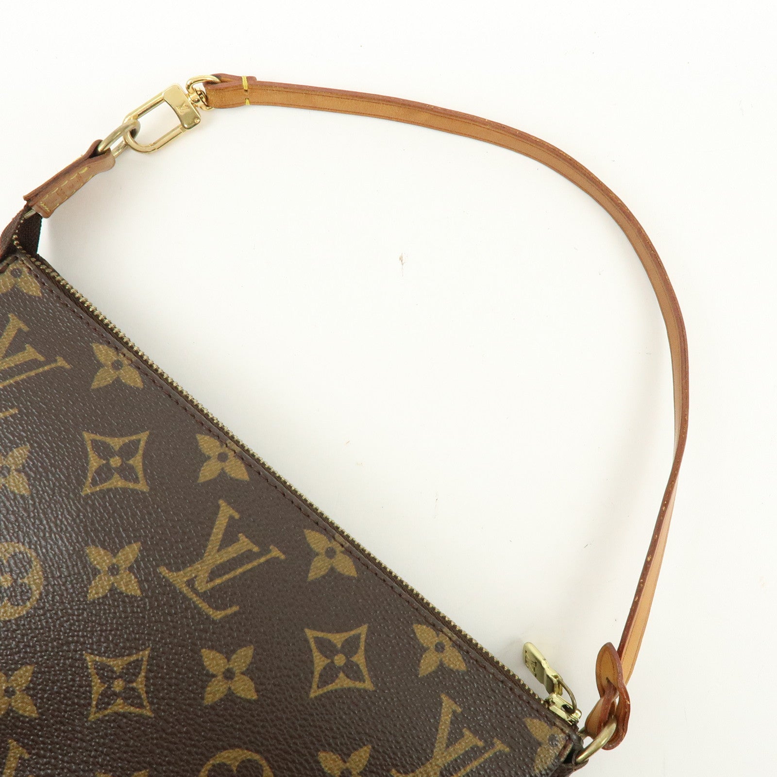 Louis Vuitton Monogram Pochette Accessoires Hand Bag Brown M51980