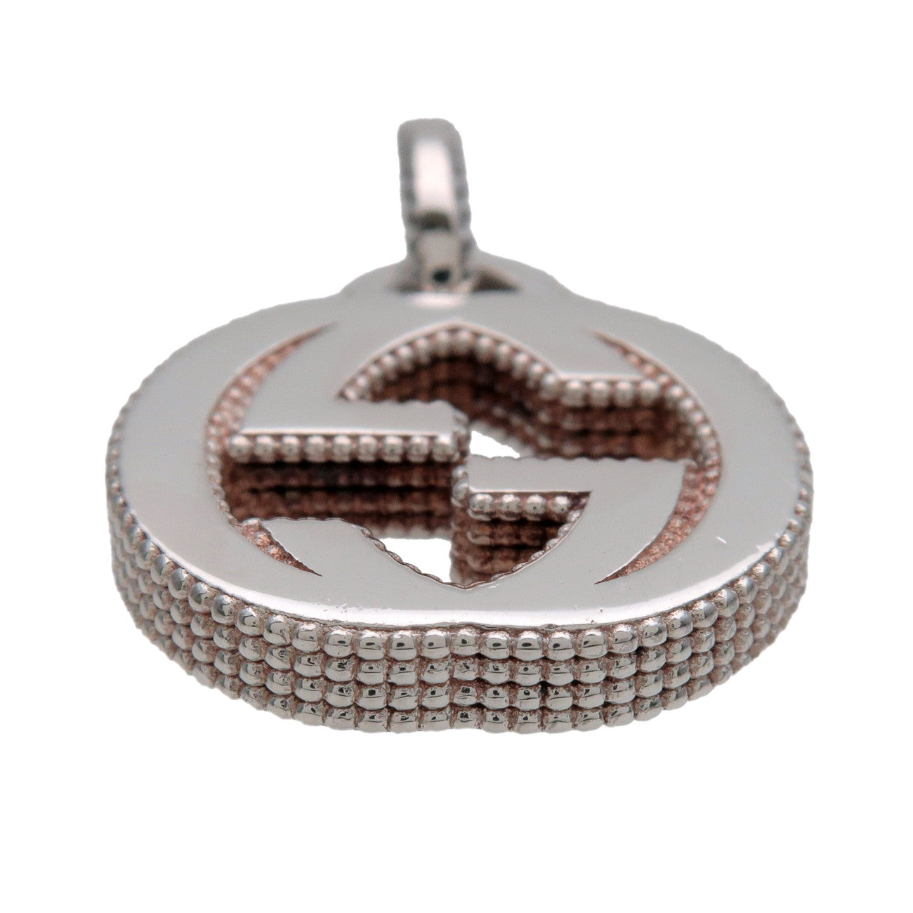 GUCCI Interlocking G Pendant Top SV925 Silver