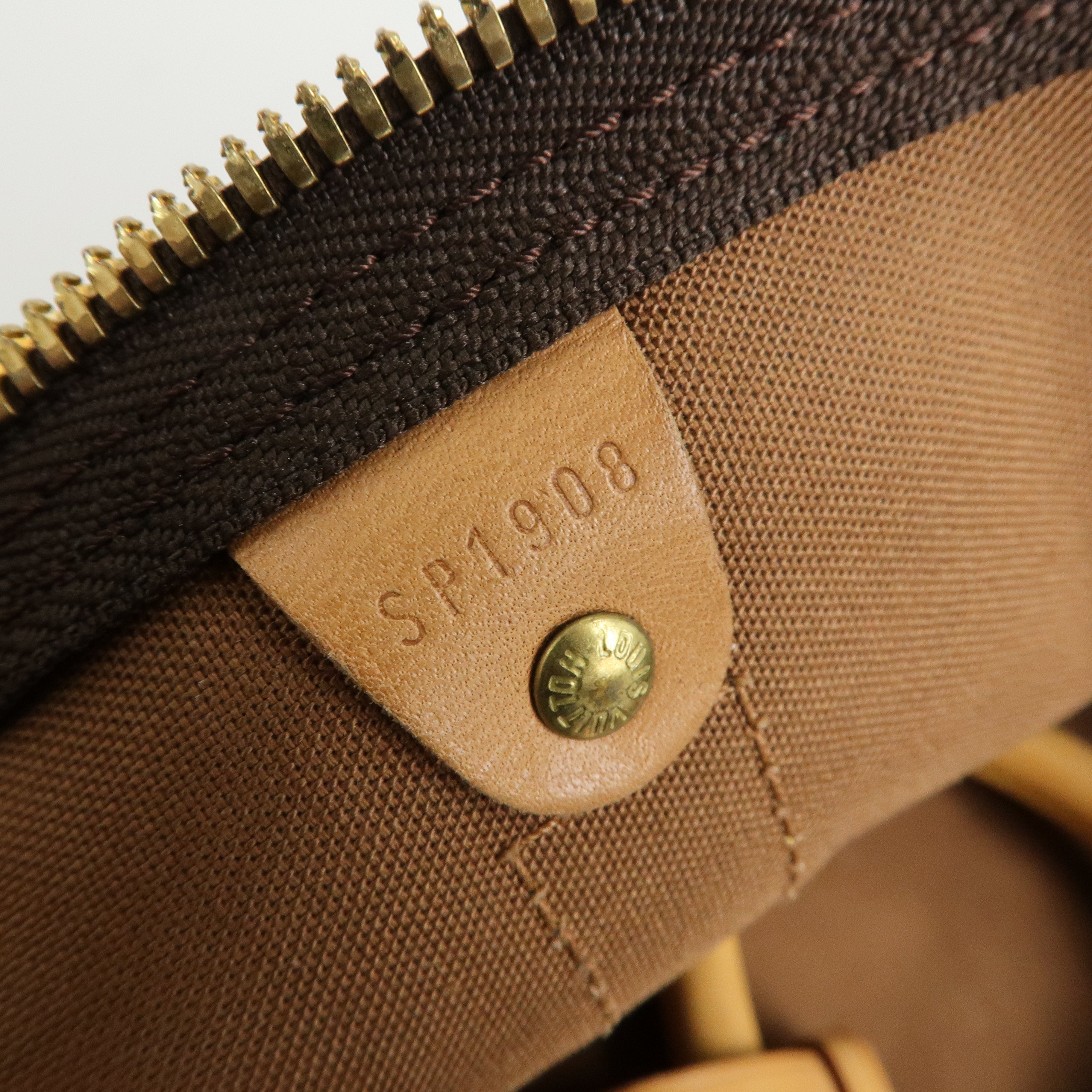 Louis Vuitton Monogram Keep All 50 Bandouliere Boston Bag Brown M41416