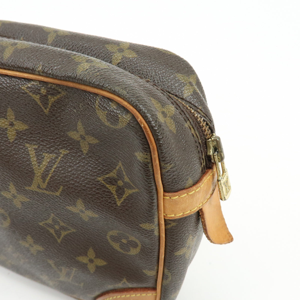 Louis Vuitton Monogram Compiegne 28 Pouch Clutch Bag Brown M51845