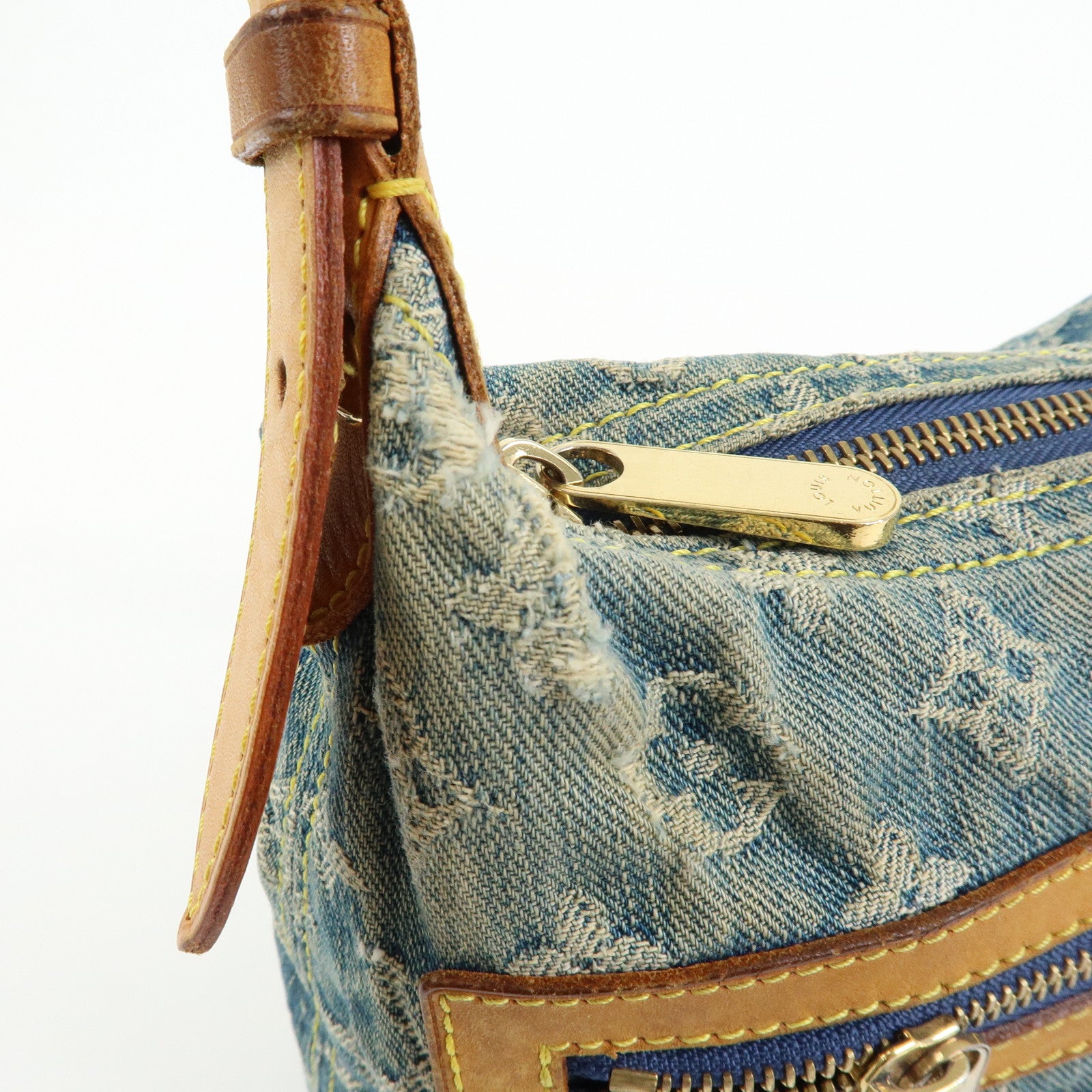 Louis Vuitton Monogram Denim Baggy PM 2Way Bag Shoulder Bag M95049