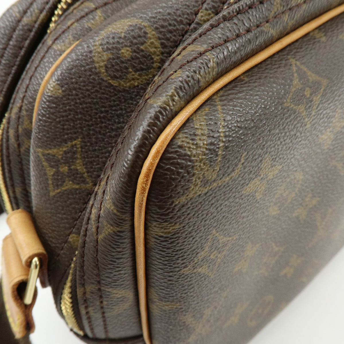 Louis Vuitton Monogram Reporter PM Shoulder Crossbody Bag Brown M45254