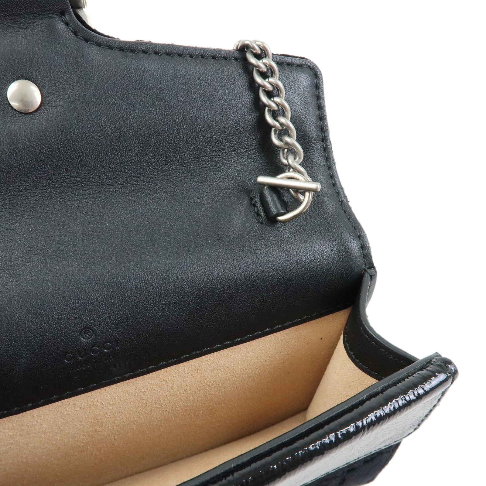 GUCCI Dionysus Super Mini Bag Velvet Leather Chain Shoulder Bag 476432