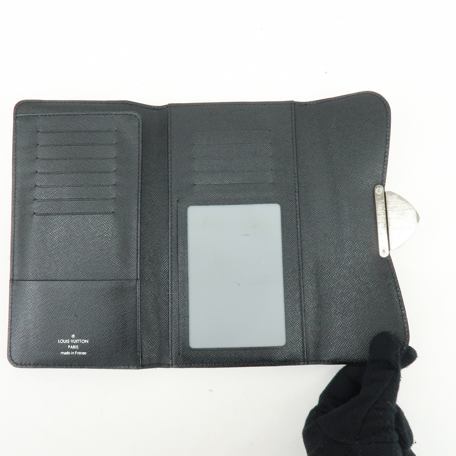 Louis Vuitton Epi Leather Portefeuille Eugenie Long Wallet Noir M63882
