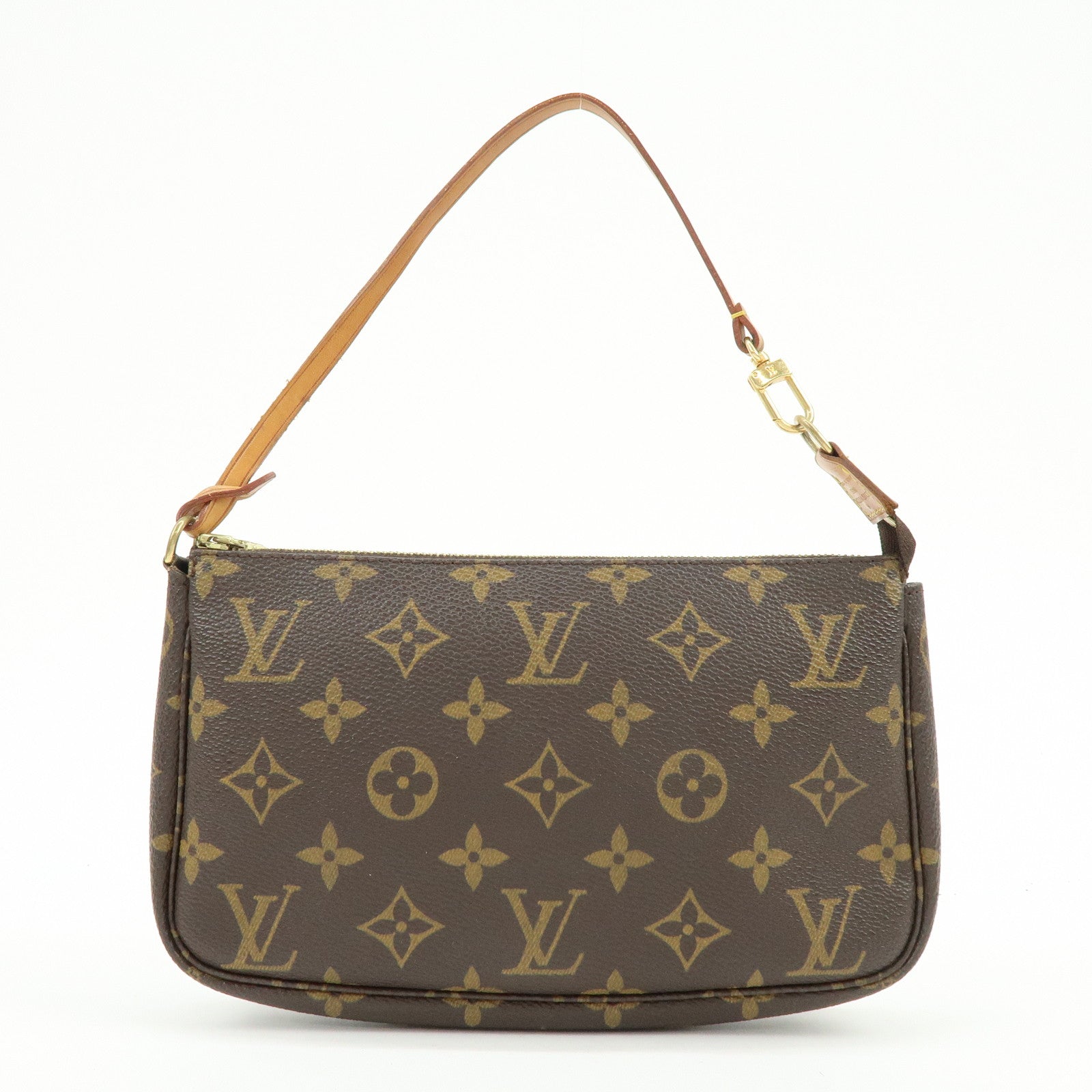 Louis Vuitton Monogram Pochette Accessoires Hand Bag Brown M51980