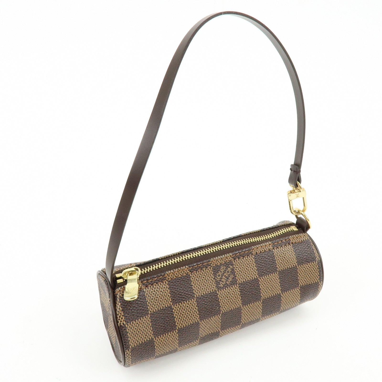 Louis Vuitton Damier Mini Pouch for Papillon Bag Brown Damier Ebene