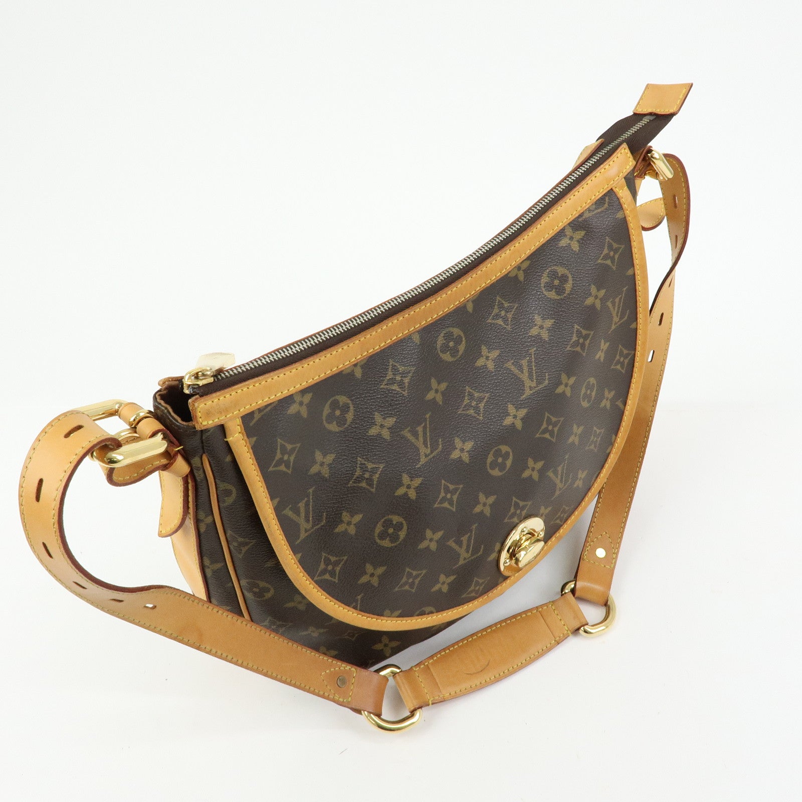 Louis Vuitton Monogram Tulum GM Shoulder Bag Brown M40075