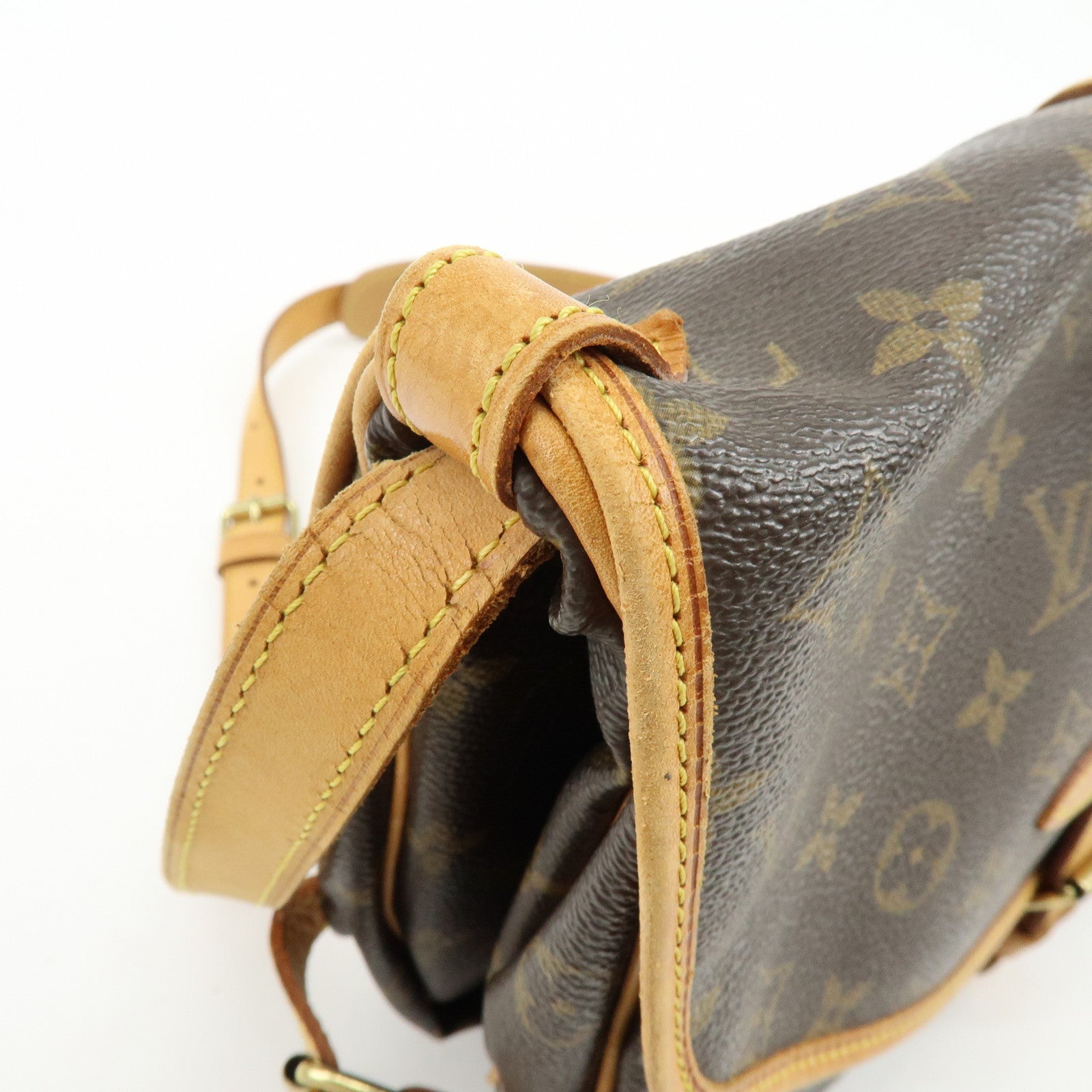 Louis Vuitton Monogram Saumur 30 Canvas Shoulder Bag Brown M42256
