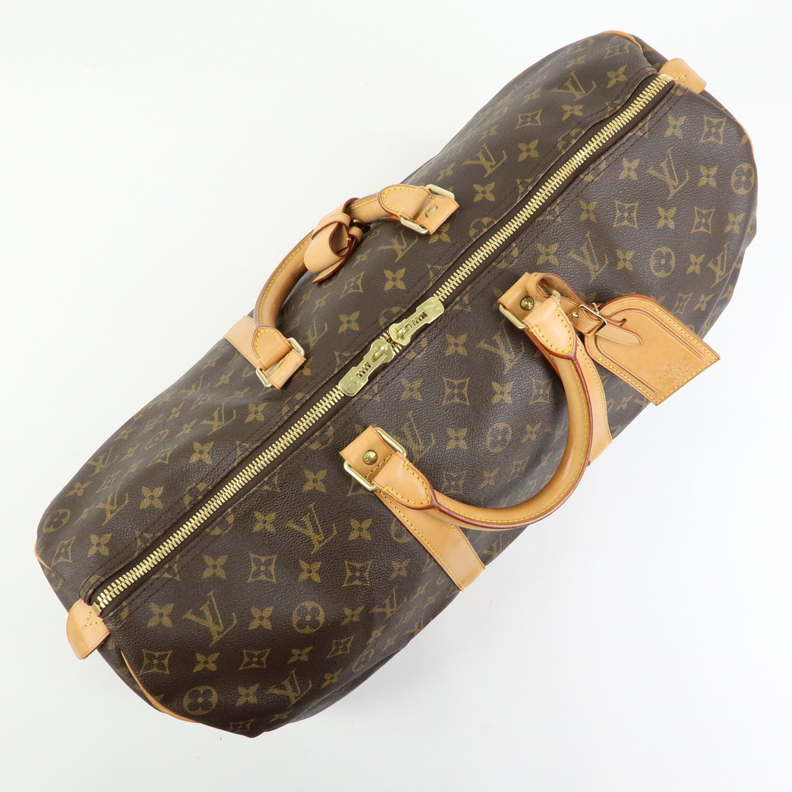 Louis Vuitton Monogram Keep All 50 Boston Bag Brown M41426