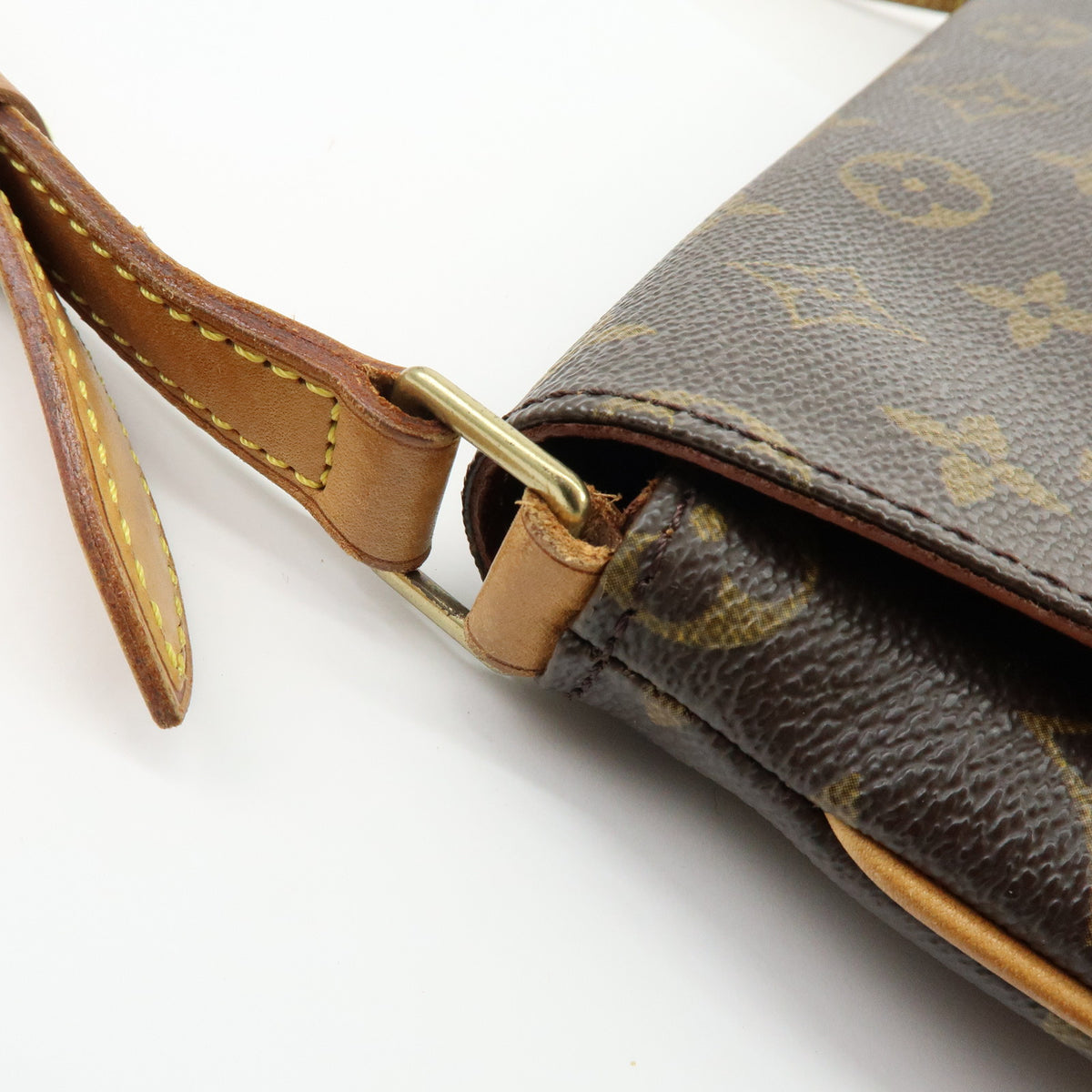 Louis Vuitton Monogram Musette Tango Short Shoulder Bag Brown M51257