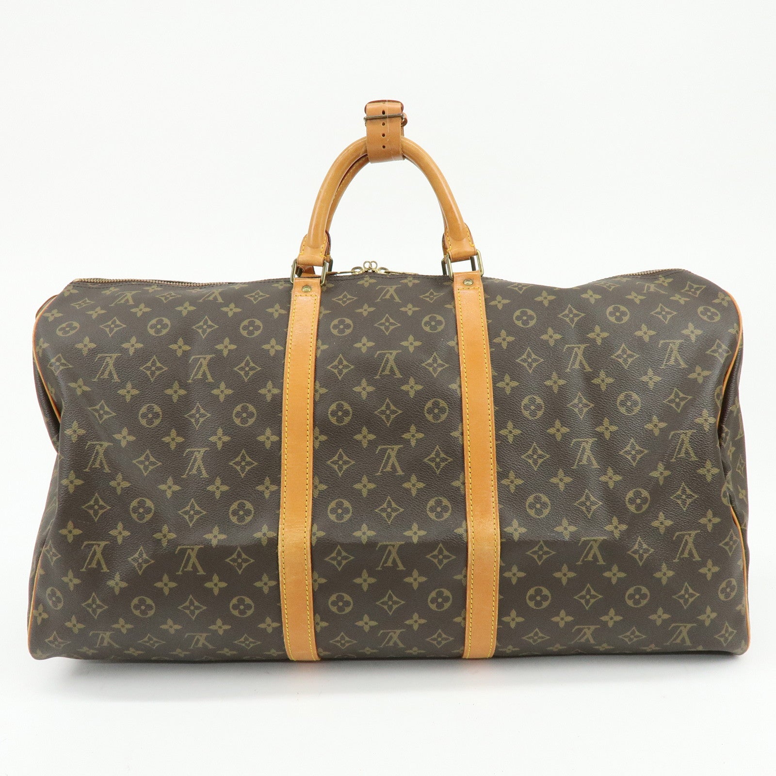 Louis Vuitton Monogram Keep All 60 Boston Bag Brown M41422