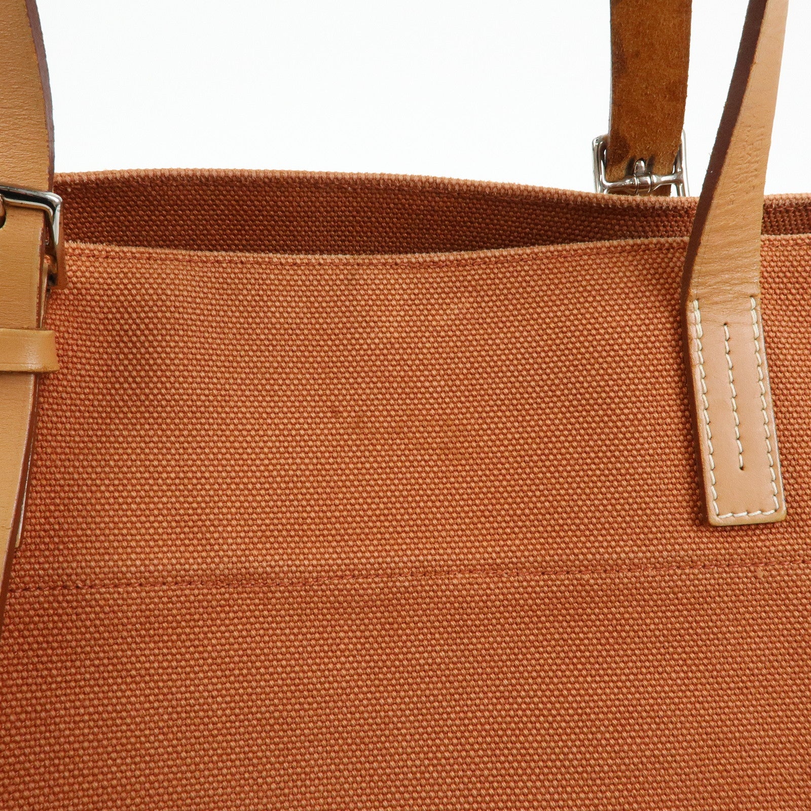 HERMES Etriviere Elan Toile Goeland Tote Bag Shoulder Bag □O Stamped