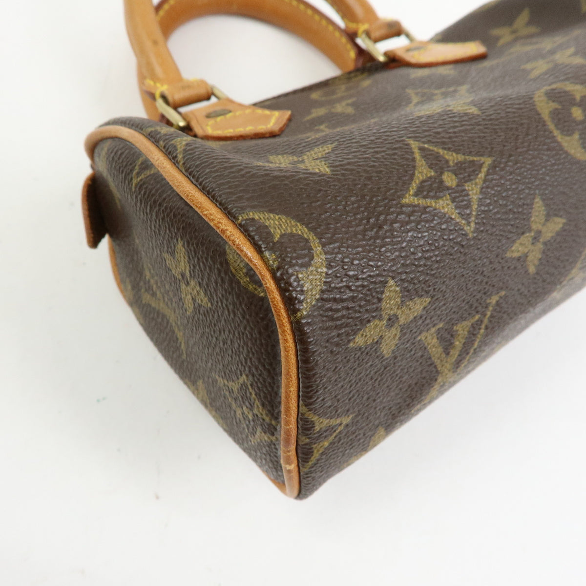 Louis Vuitton Monogram Mini Speedy Hand Bag Brown M41534