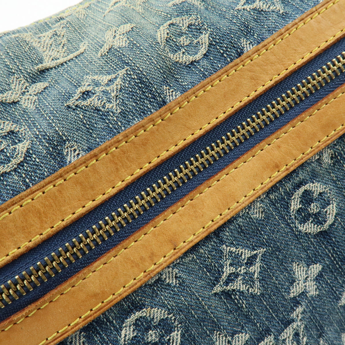 Louis Vuitton Monogram Denim Baggy GM Shoulder Bag Blue M95048