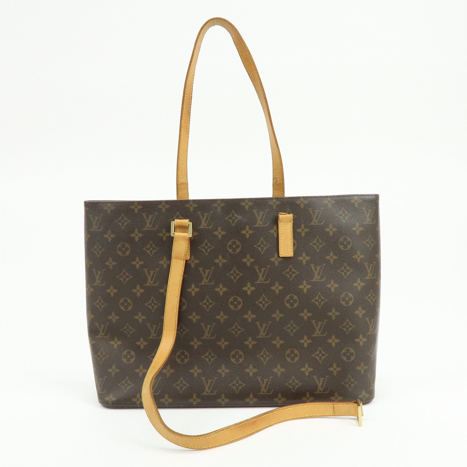 Louis Vuitton Monogram Luco Tote Bag Shoulder Bag Brown M51155