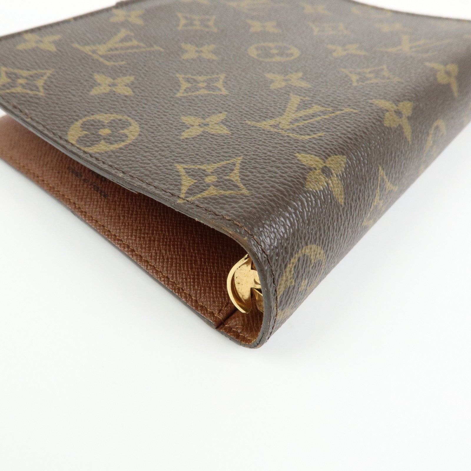 Louis Vuitton Monogram Agenda MM Planner Cover Brown R20004