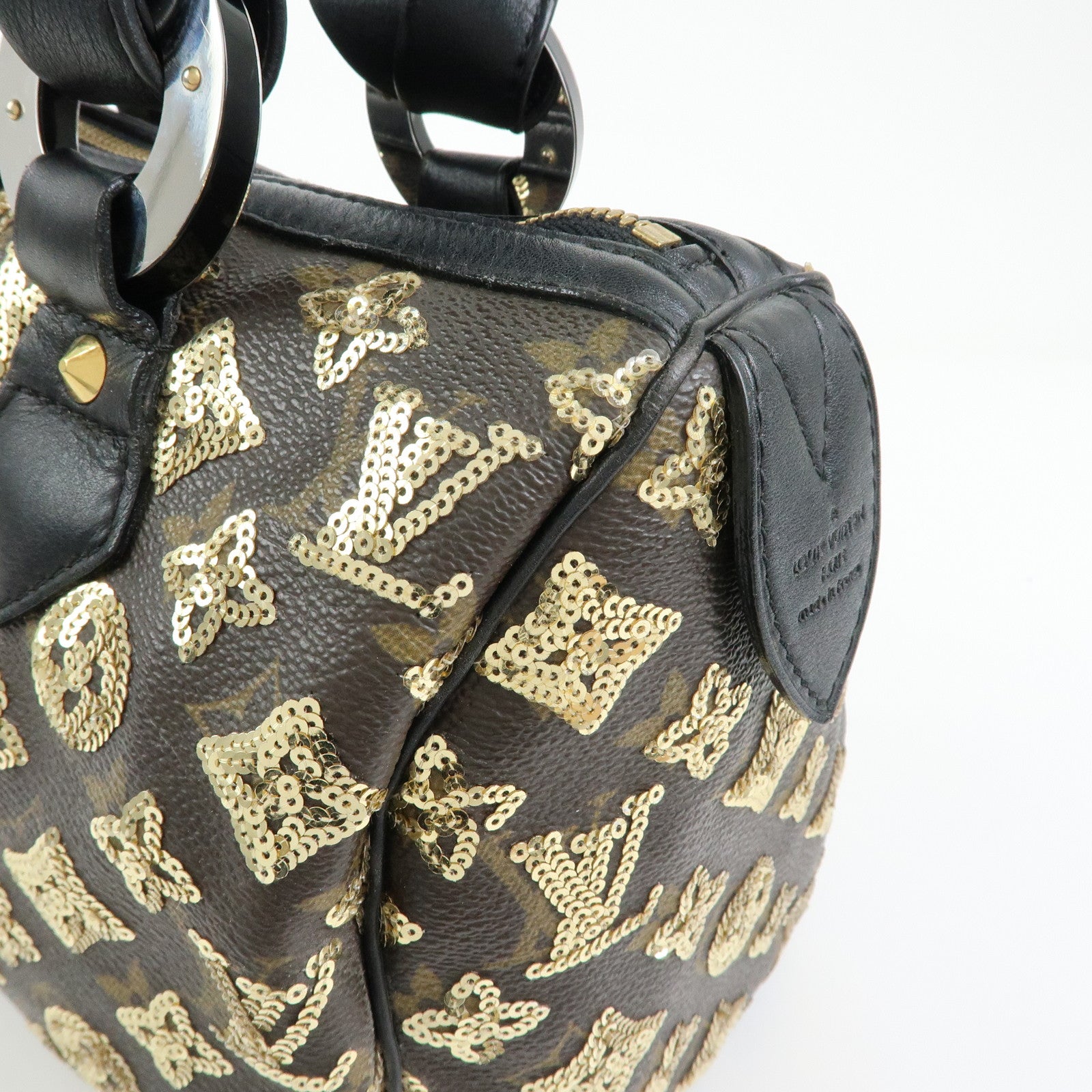 Louis Vuitton Monogram Eclipse Speedy 30 Hand Bag Noir M40244