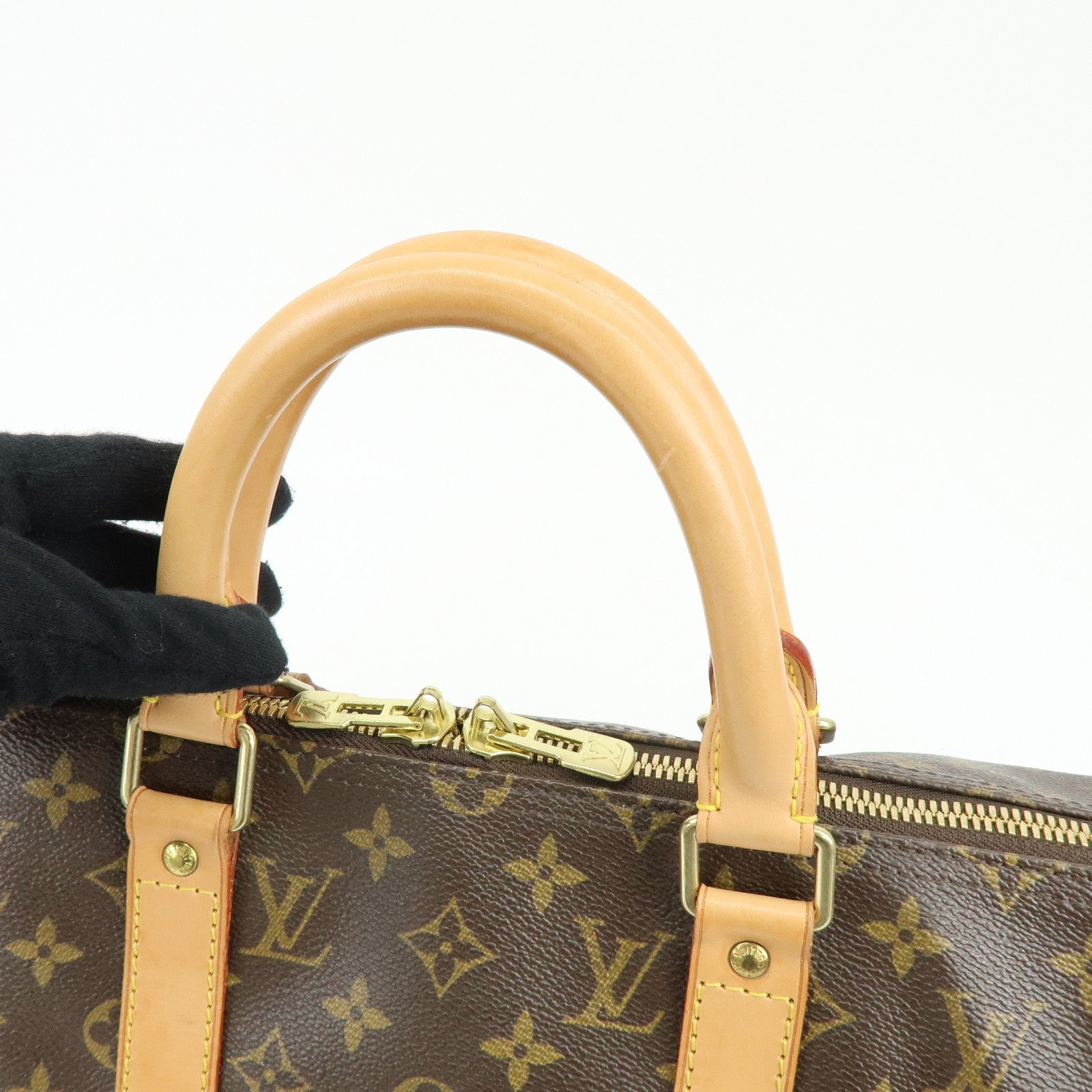 Louis Vuitton Monogram Keep All 50 Boston Bag Brown M41426