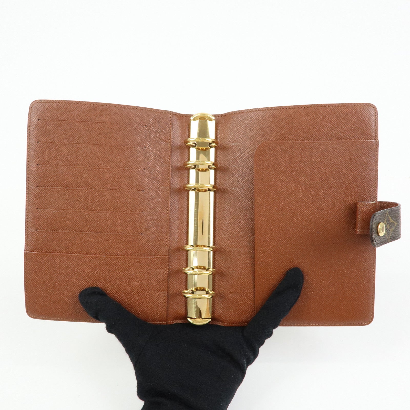 Louis Vuitton Monogram Agenda MM Planner Cover Brown R20105