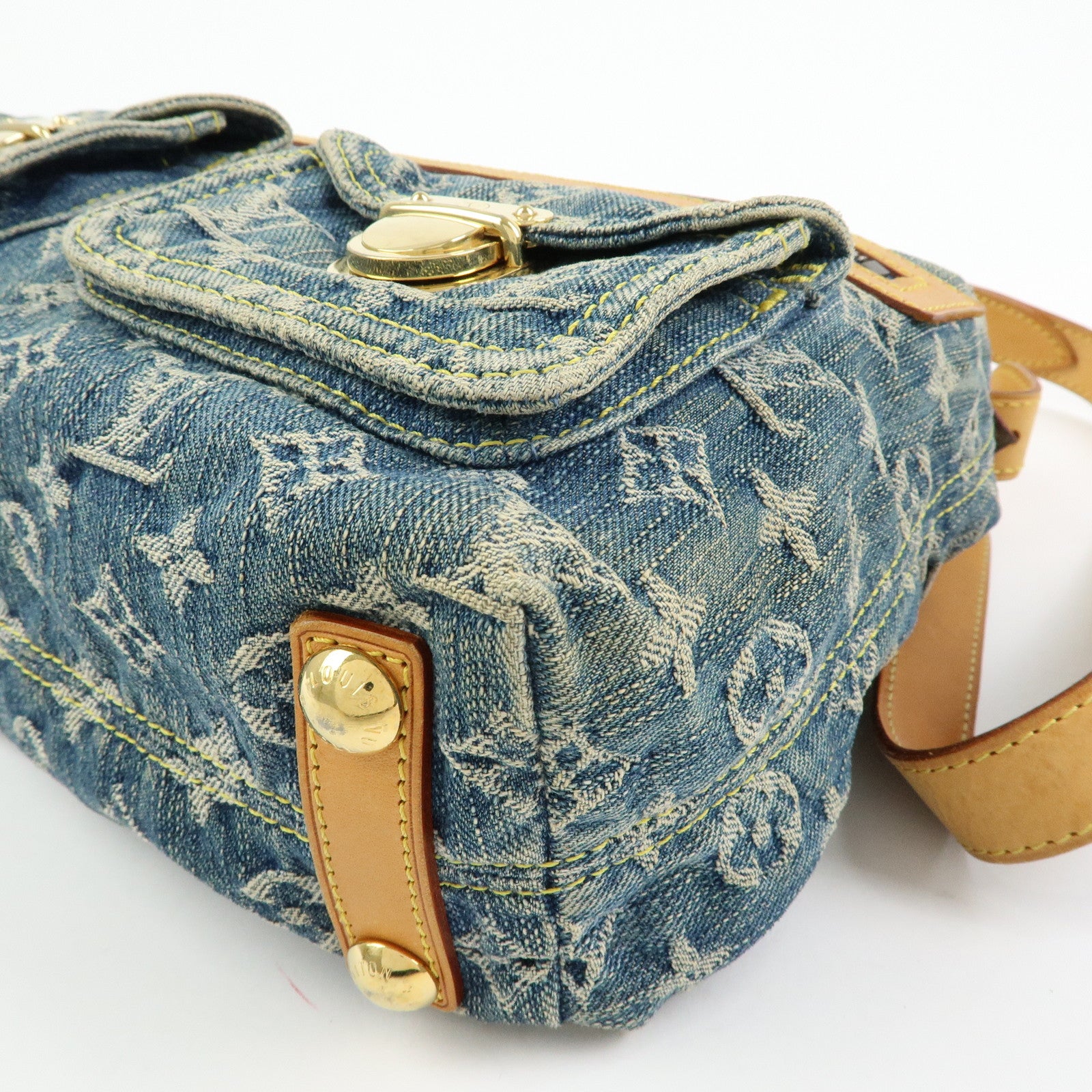 Louis Vuitton Monogram Denim Baggy PM 2Way Bag Shoulder Bag M95049 Lot