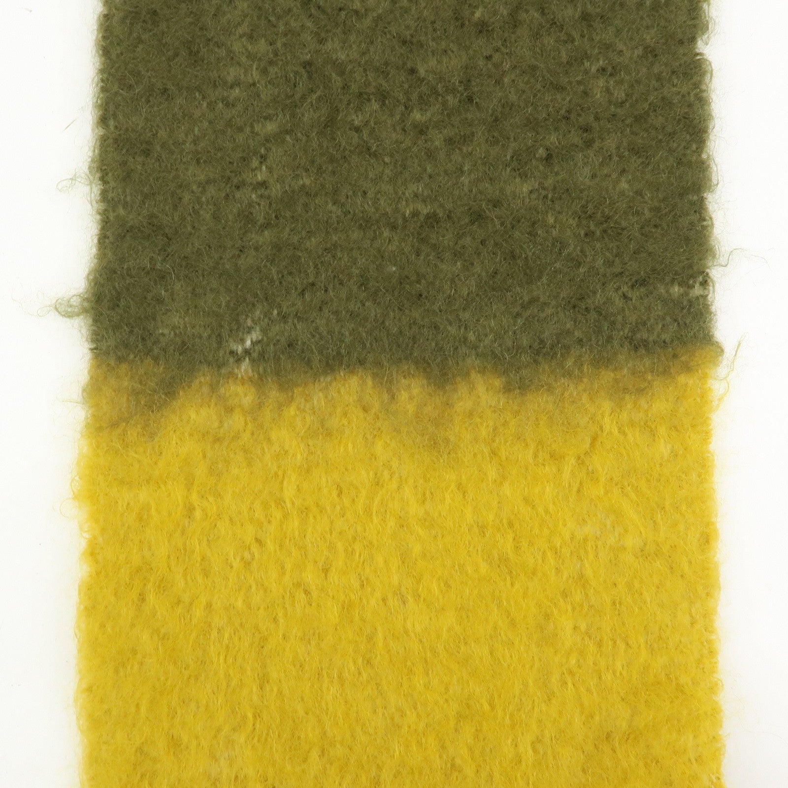 LOEWE Anagram Mohair Scarf Shawl Ivory Black Green Yellow Brown
