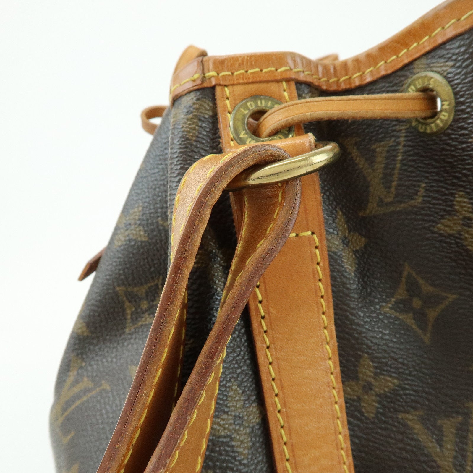 Louis Vuitton Monogram Canvas Petit Noe Shoulder Bag Brown M42226