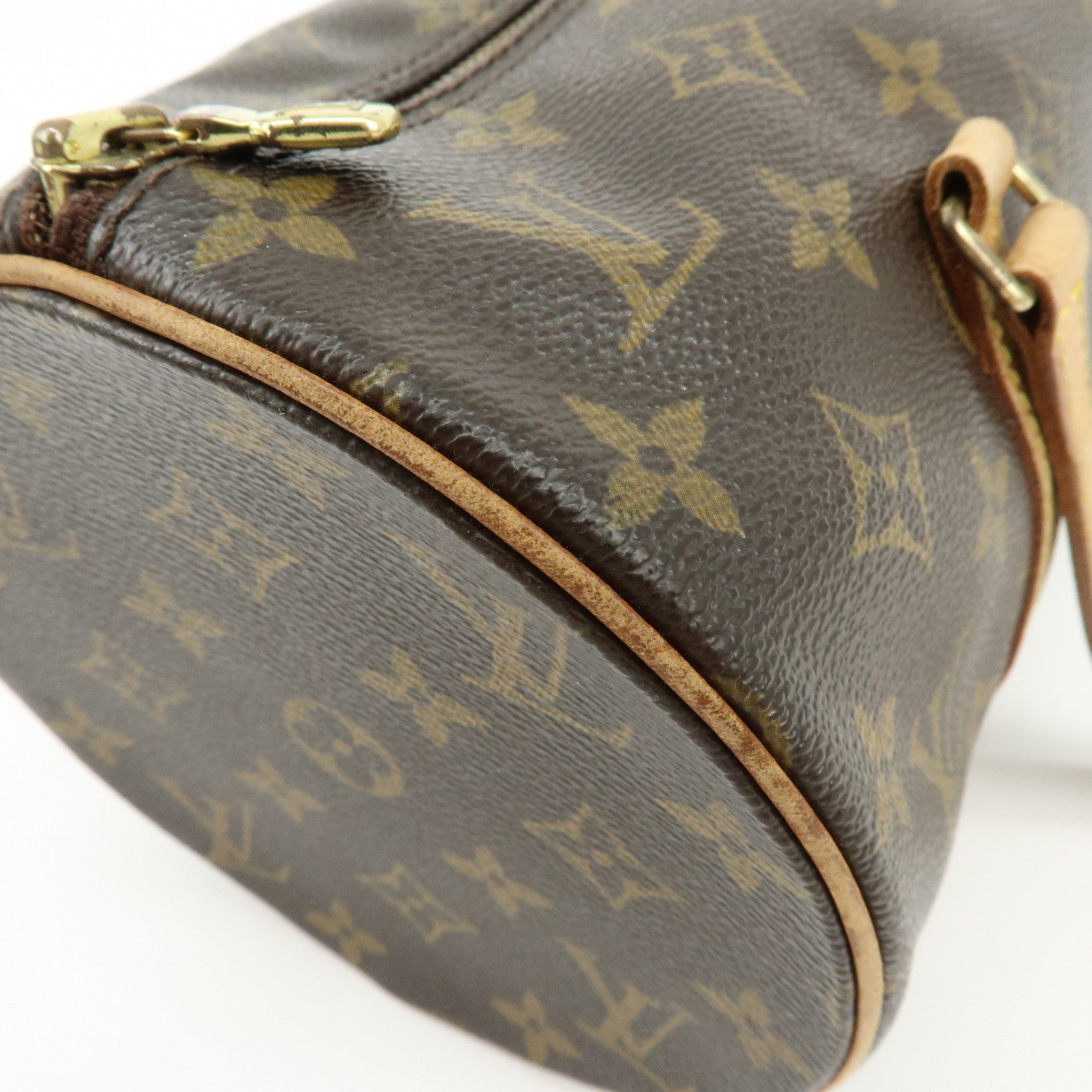Louis Vuitton Monogram Papillon 30 Hand Bag Brown M51385