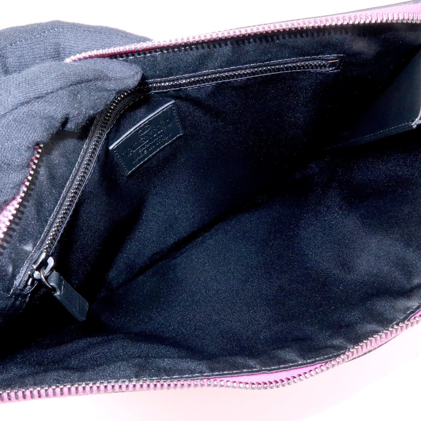VALENTINO ROCKSTUD Leather Clutch Bag Pouch Pink
