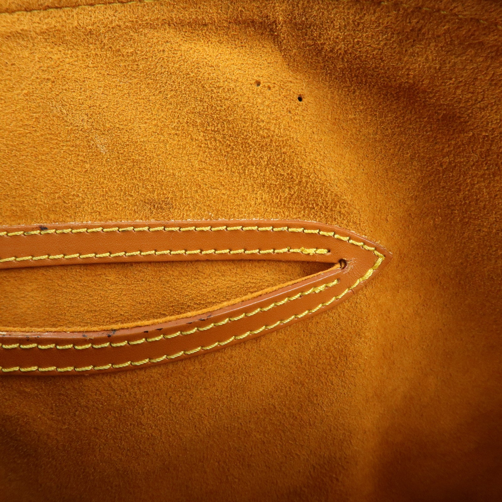 Louis Vuitton Epi Alma PM Leather Hand Bag Zipang Gold M52148