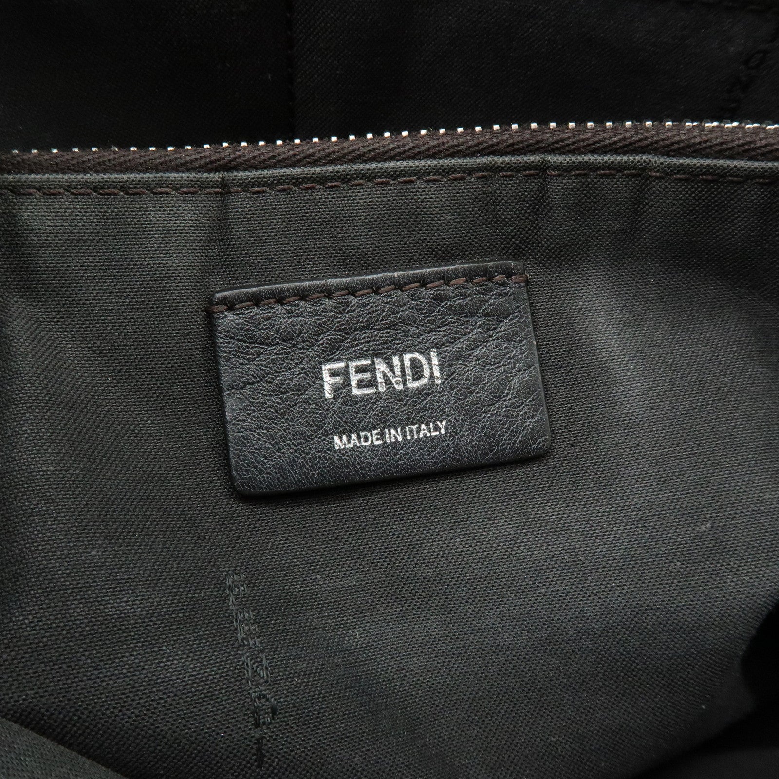 FENDI By The Way Medium 2Way Bag Hand Bag Shoulder Bag Gray 8BL146