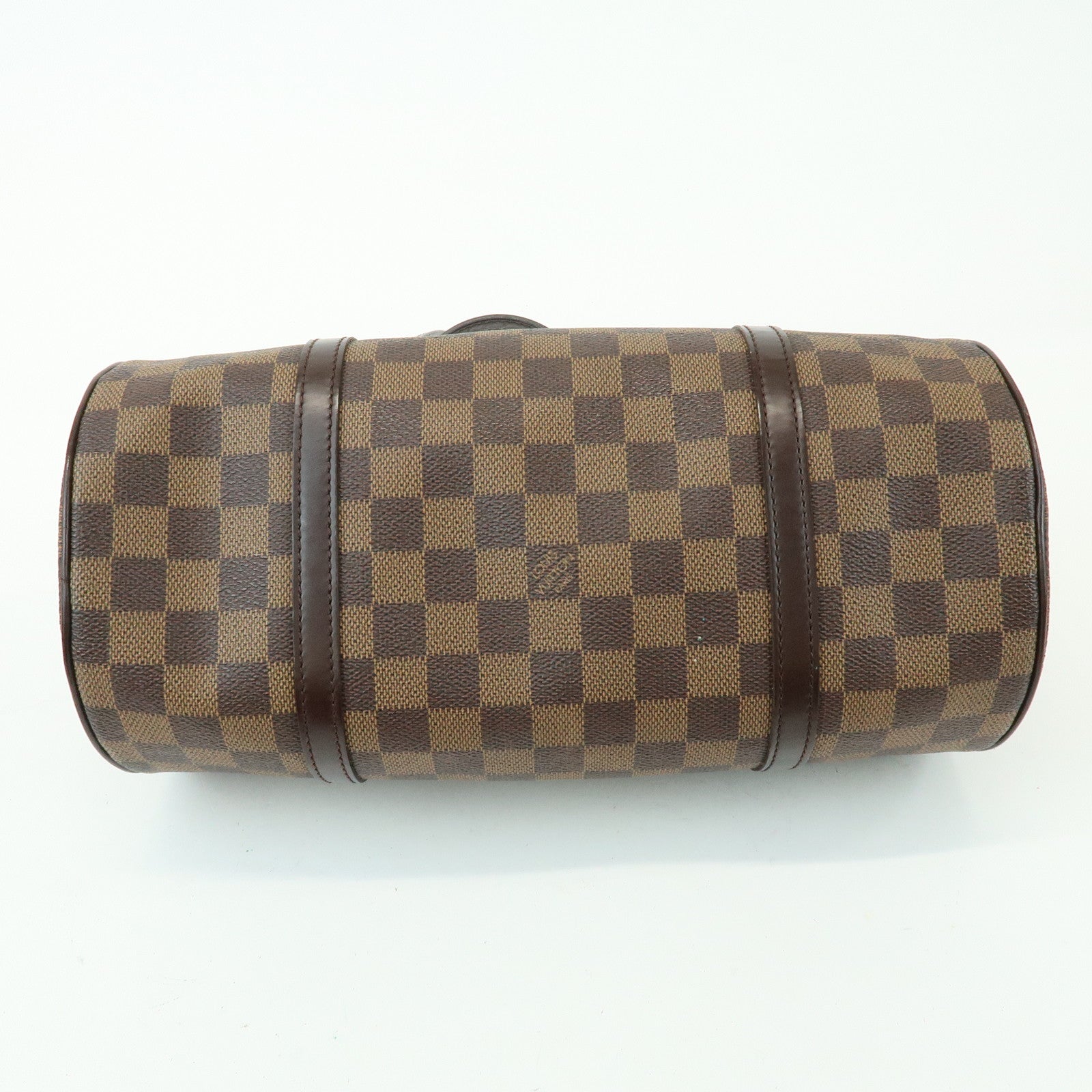 Louis Vuitton Damier Ebene Papillon 30 Hand Bag & Pouch Brown N51303