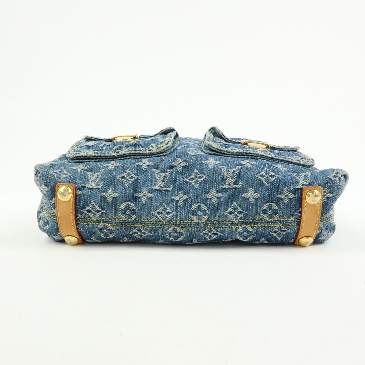 Louis Vuitton Monogram Denim Baggy GM Shoulder Bag Blue M95048