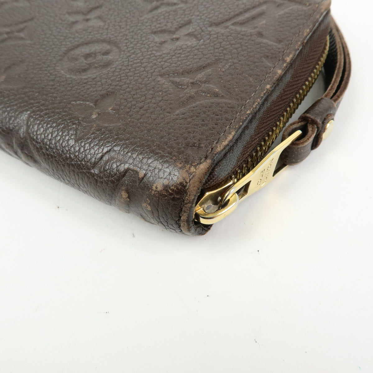 Louis Vuitton Monogram Empreinte Round Zippy Wallet Terre M60548