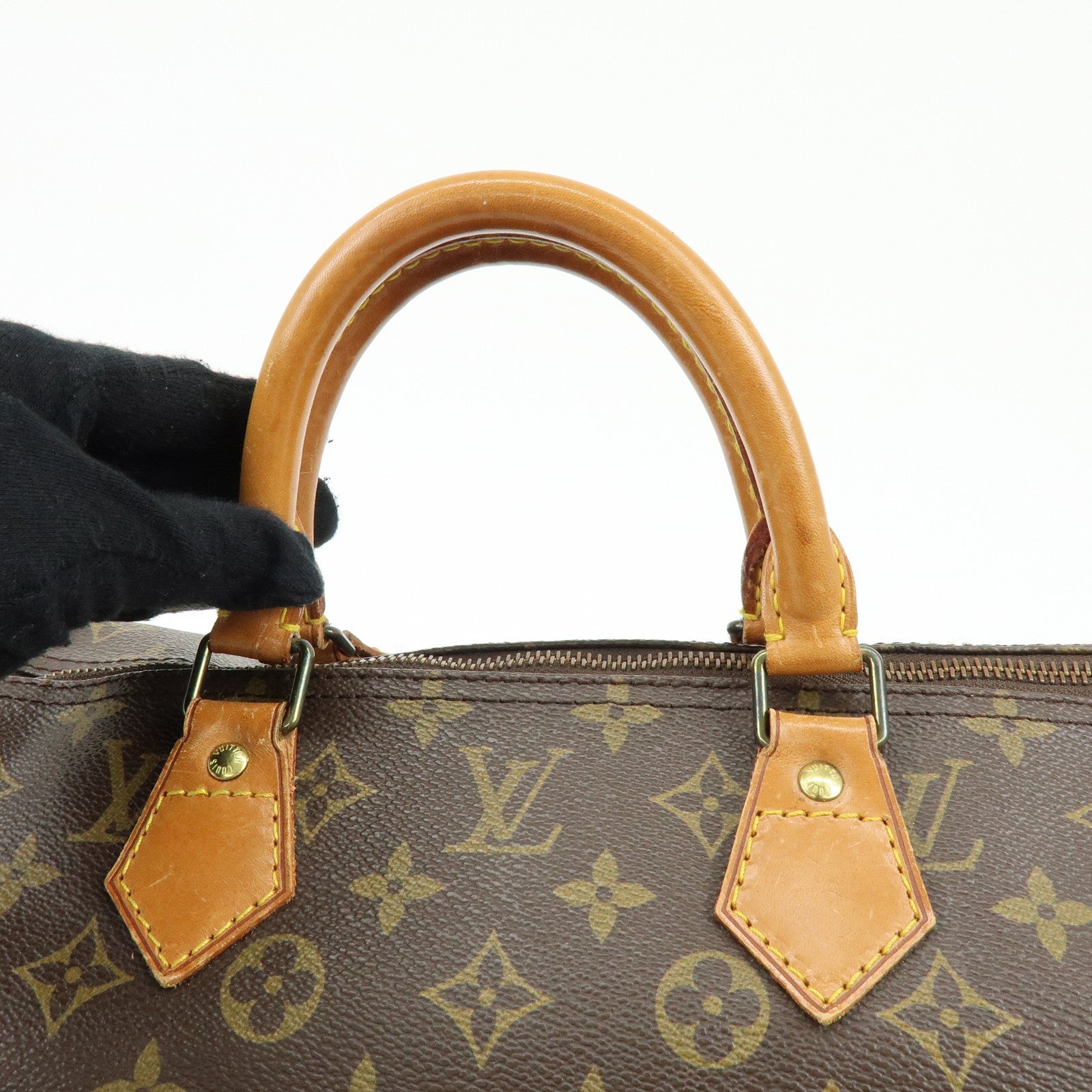 Louis Vuitton Monogram Speedy 40 Hand Bag Boston Bag Brown M41522