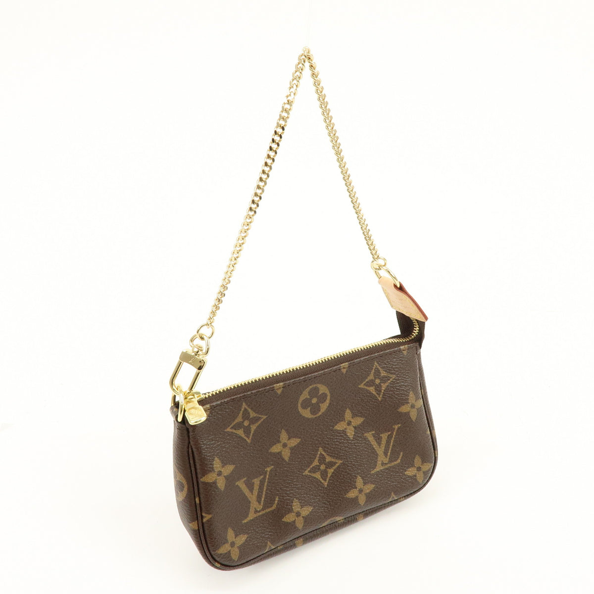 Louis Vuitton Monogram Mini Pochette Accessoires Hand Bag Bown M58009