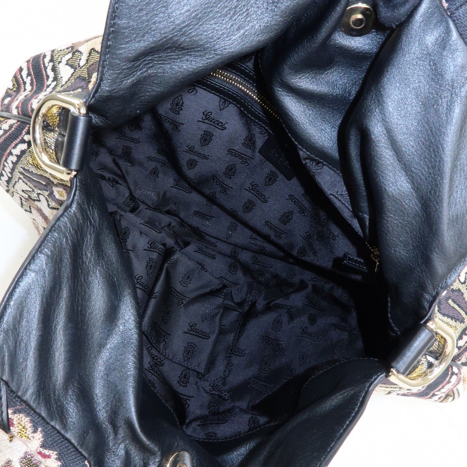 GUCCI Jacquard Hysteria Tapestry 2Way Hand Shoulder Bag 197016