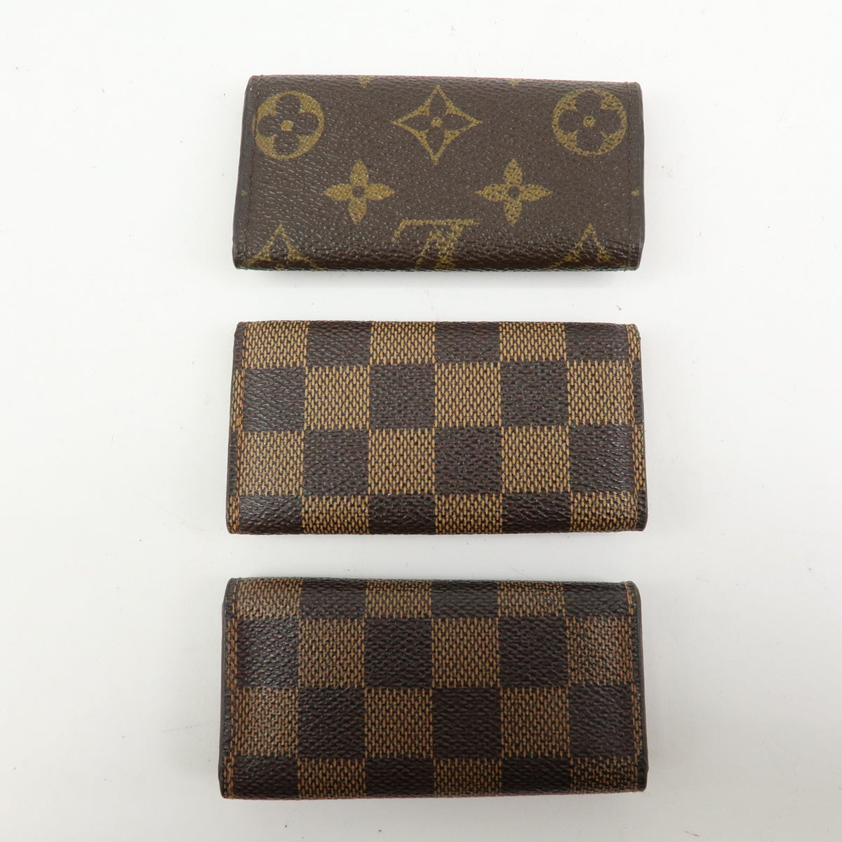 Louis Vuitton Lot of 3 Monogram Damier Canvas Key Case M695107 N62631