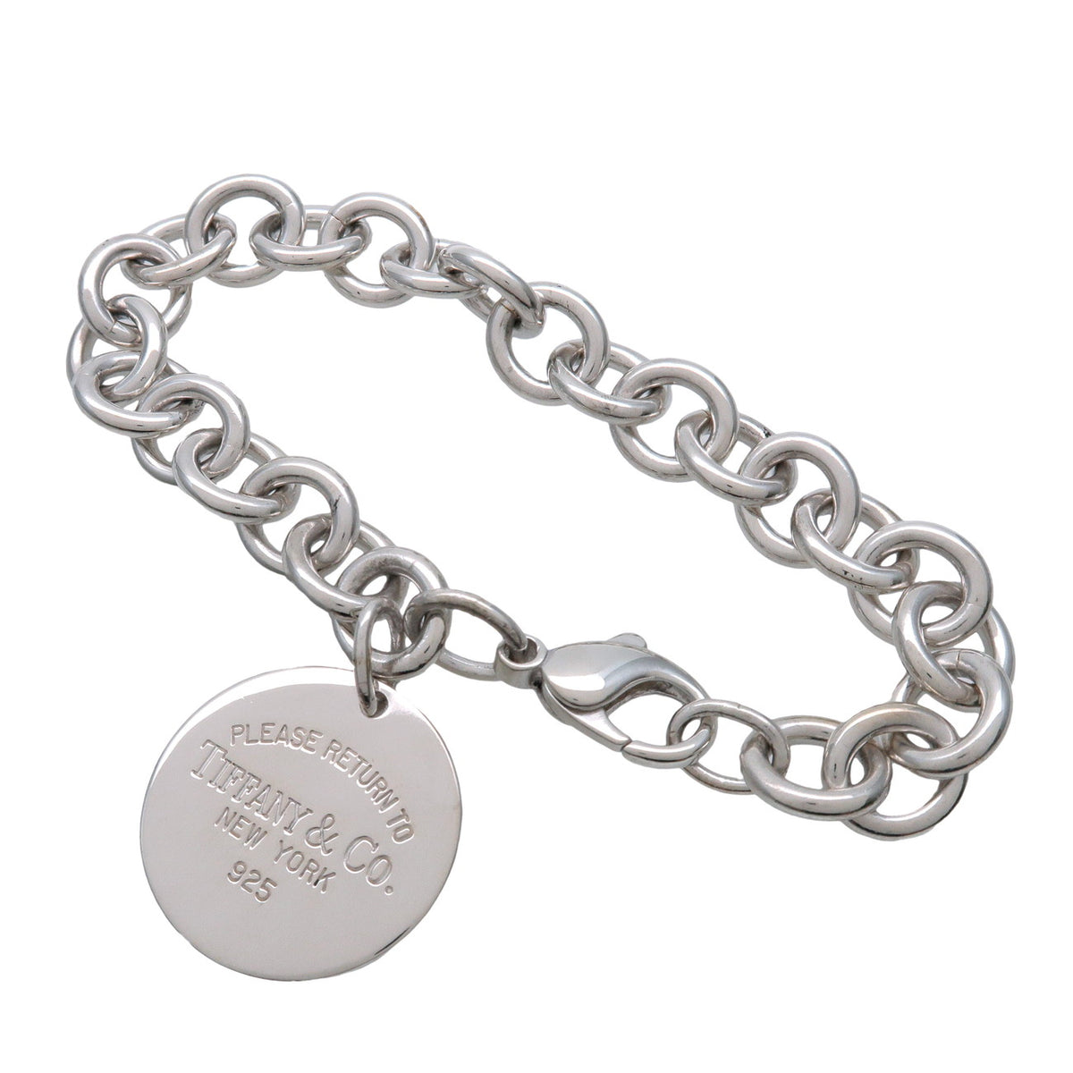Tiffany & Co Return to Tiffany Round Tag Bracelet SV925 Silver