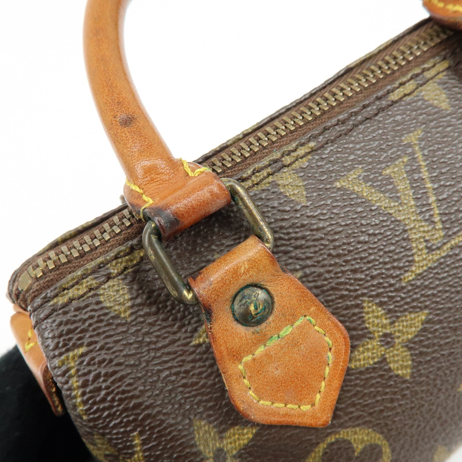 Louis Vuitton Monogram Canvas Mini Speedy Hand Bag Brown M41534