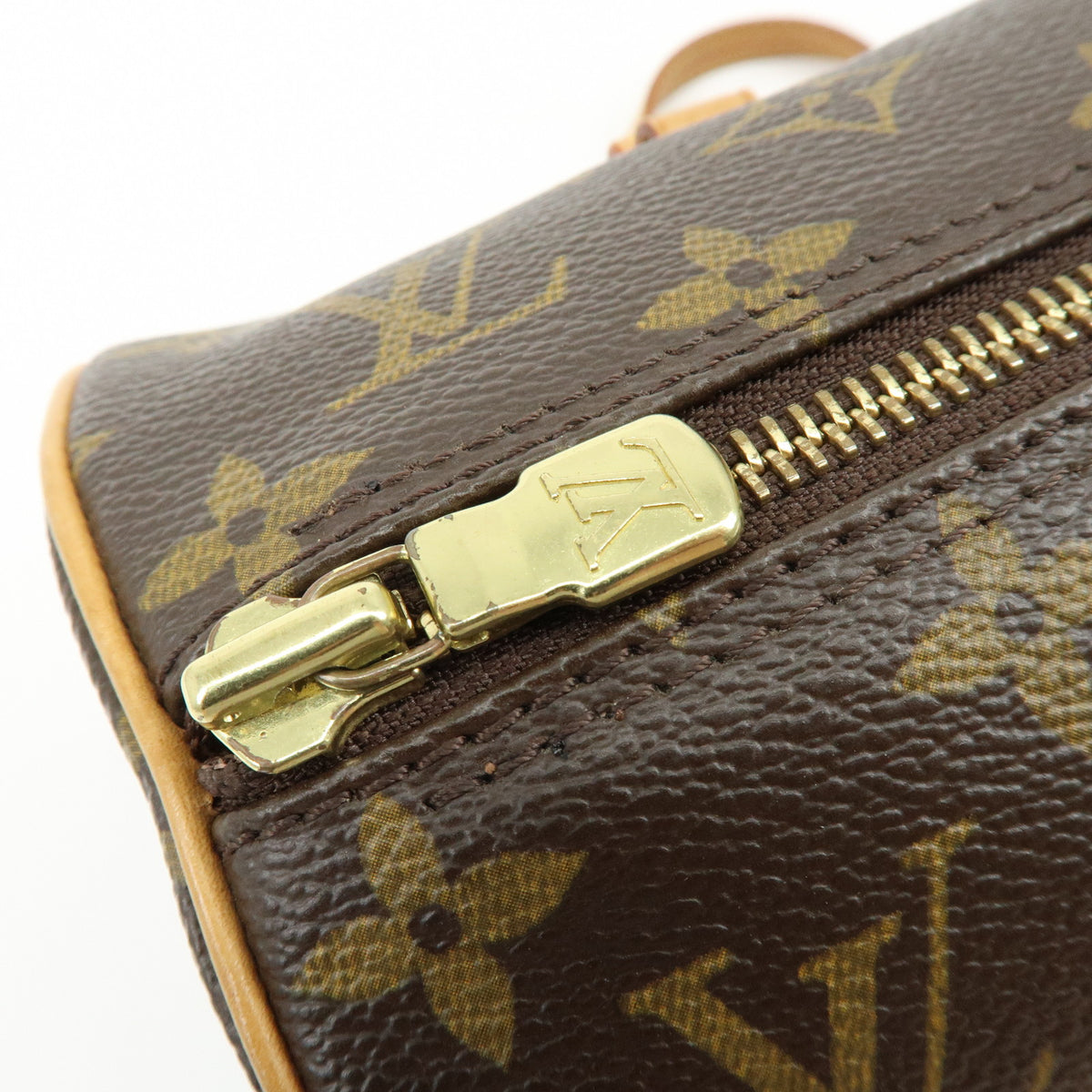 Louis Vuitton Monogram Papillon 30 Hand Bag Brown M51385