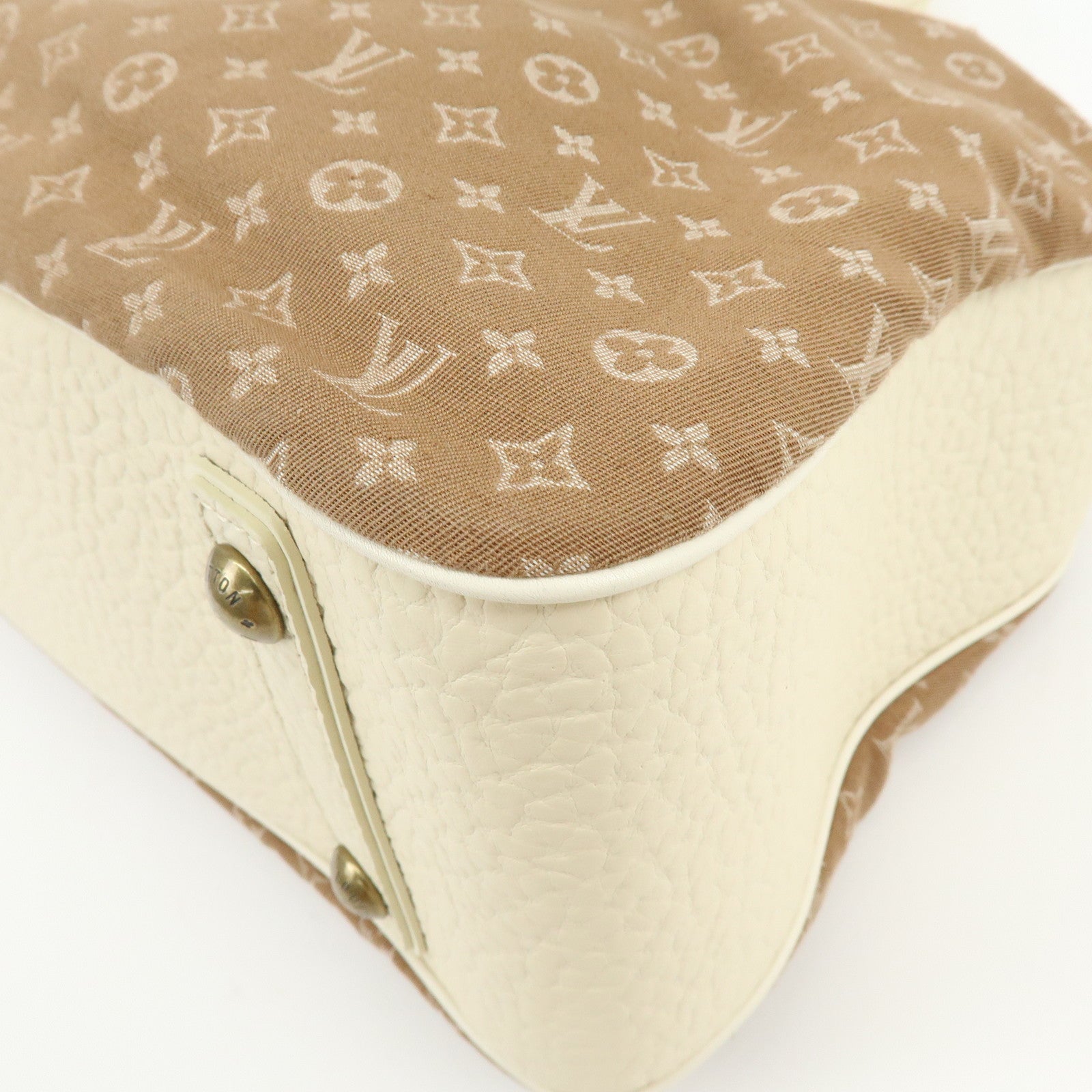 Louis Vuitton Monogram Mini Lin Trapes GM Camel Ivory M40060